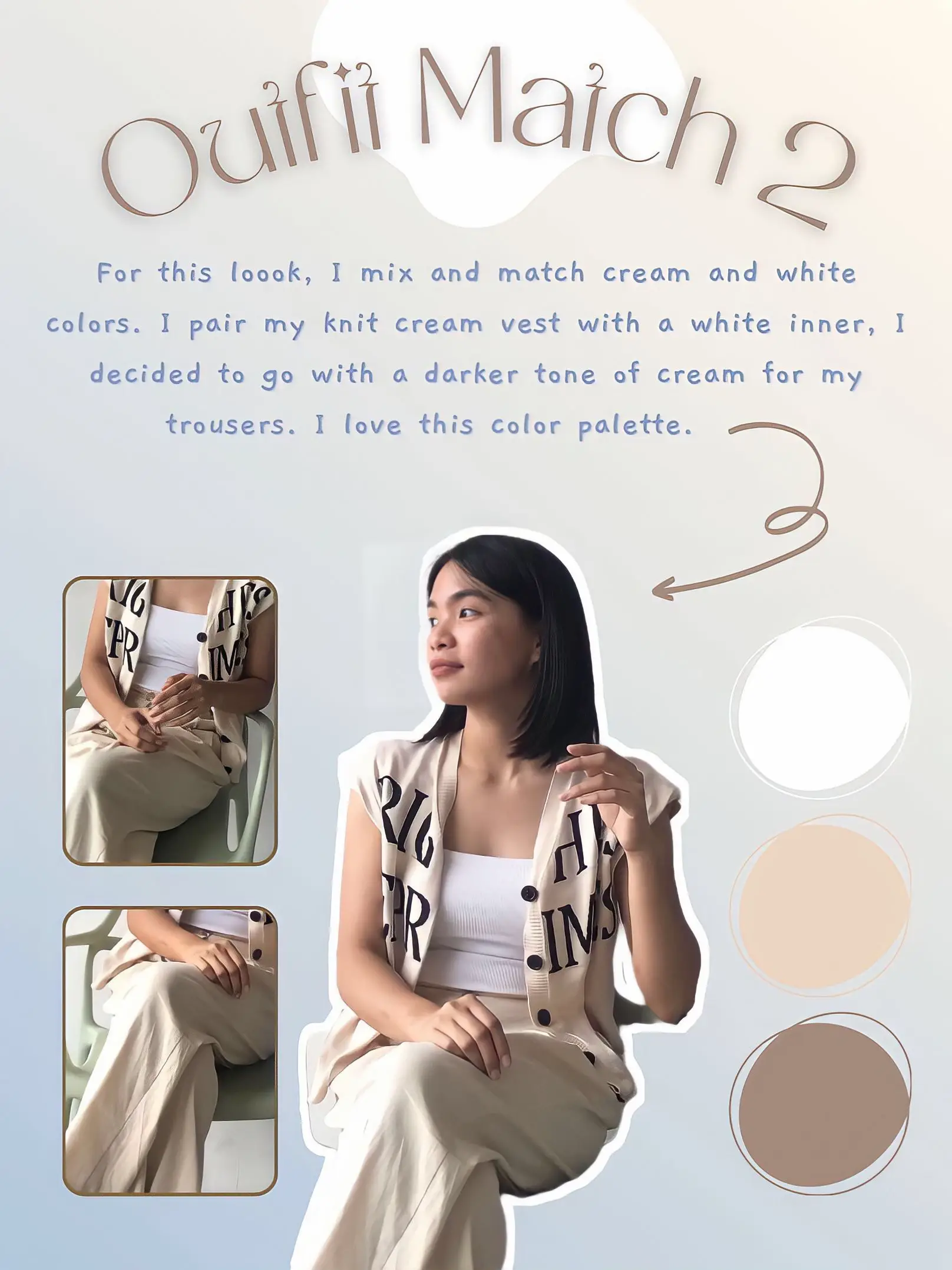 What colours go with White clothes (& shades of white-color