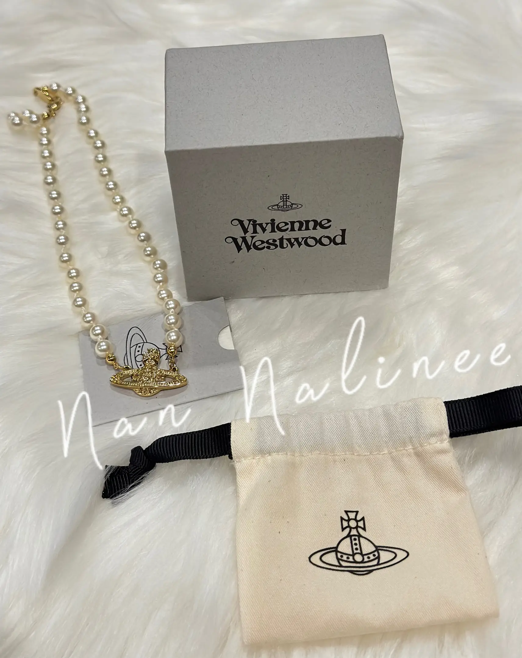 VIVIENNE WESTWOOD PEARL NECKLACE UNBOXING // authentic mini bas