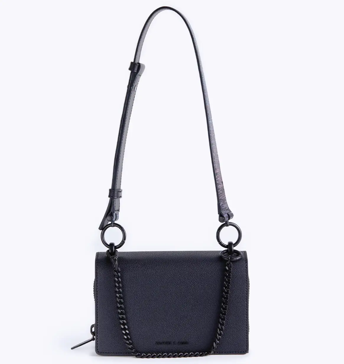 spectrum series chain handle crossbody bag black