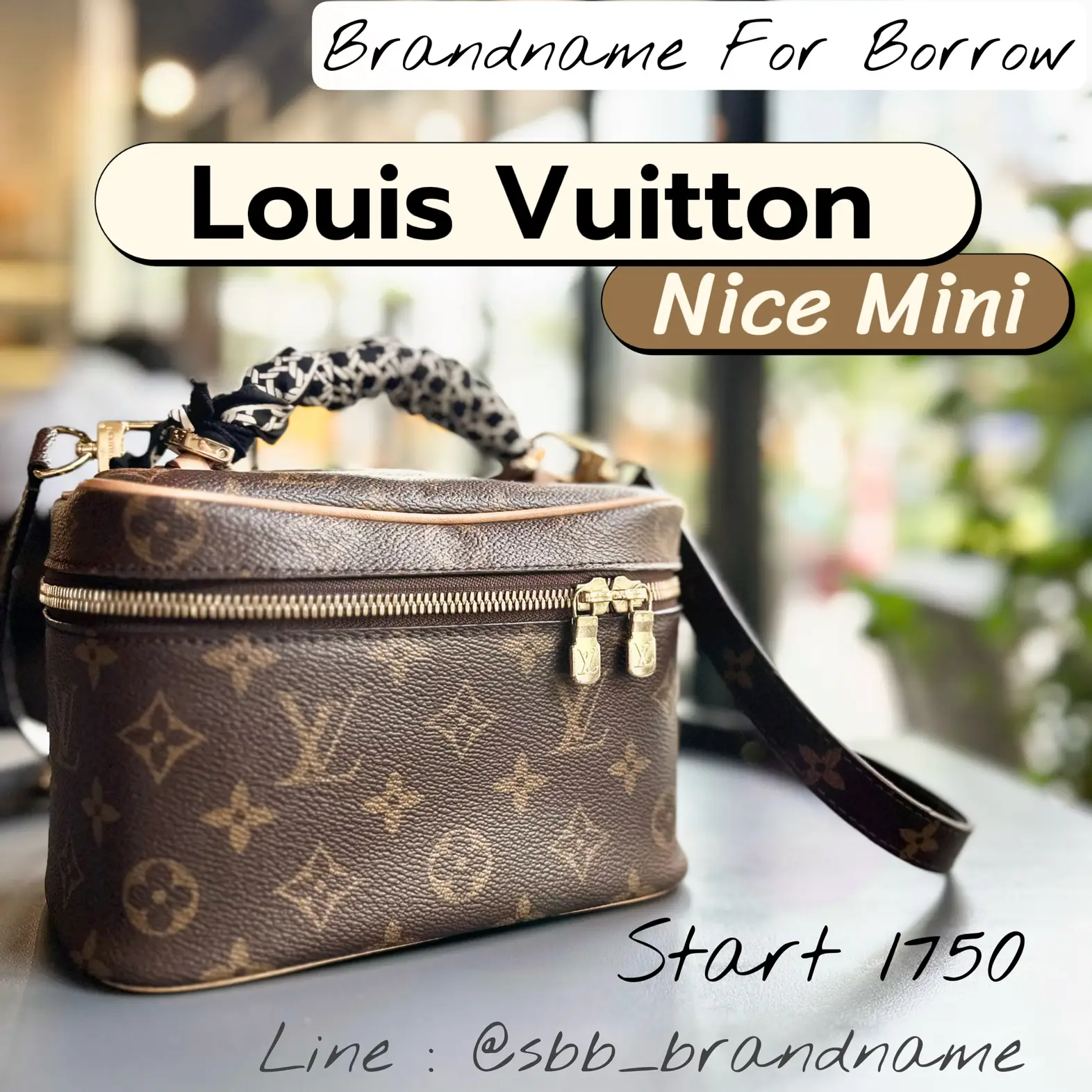 Since mini bags are in. What do we think of the Nano Noe? #louisvuitto