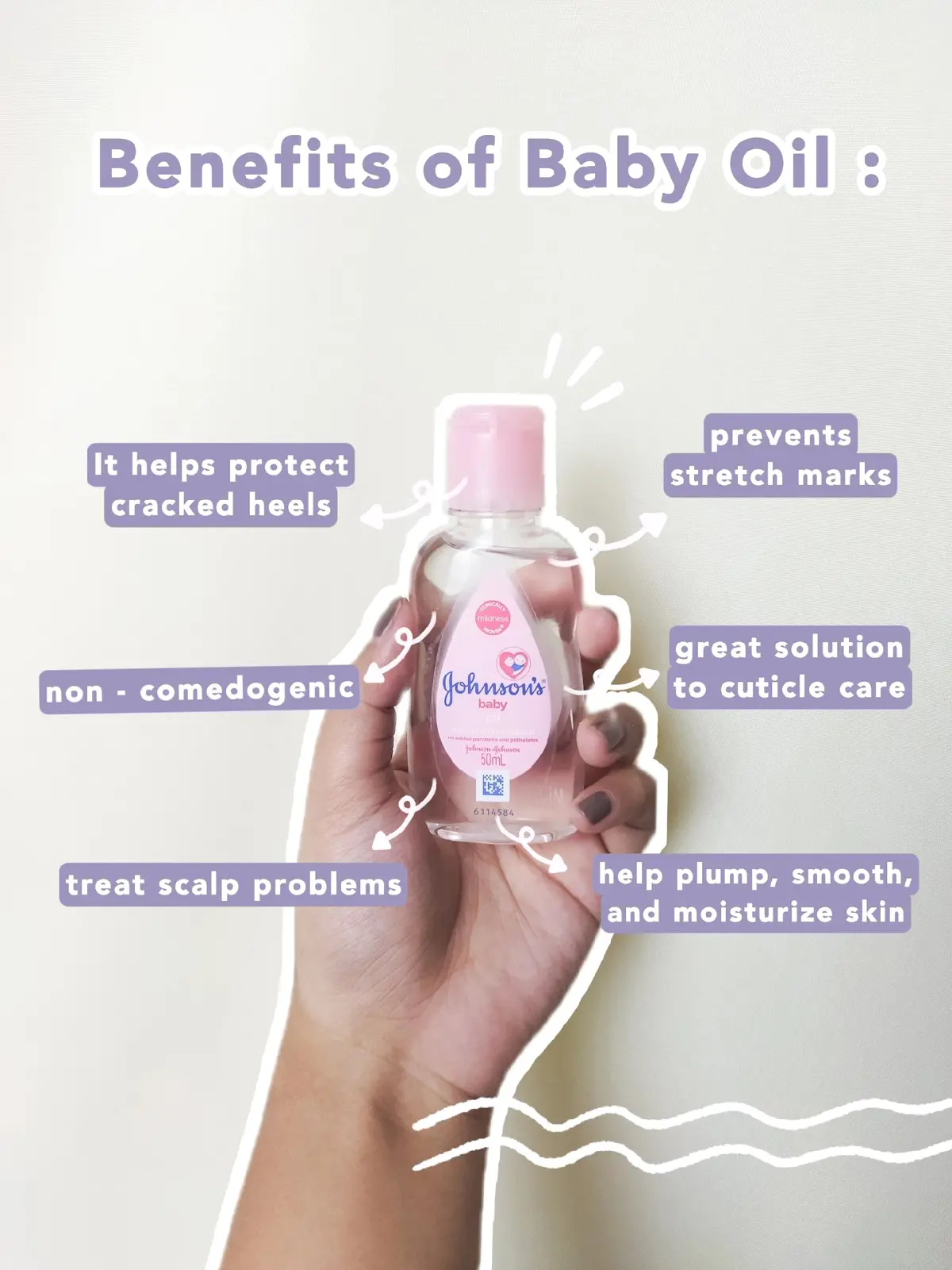 Baby oil for deals cracked heels