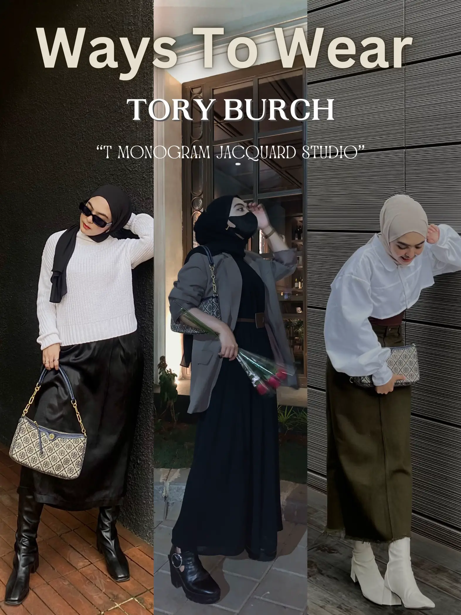 Tory Burch T Monogram Jacquard Mini Pochette, Luxury, Bags