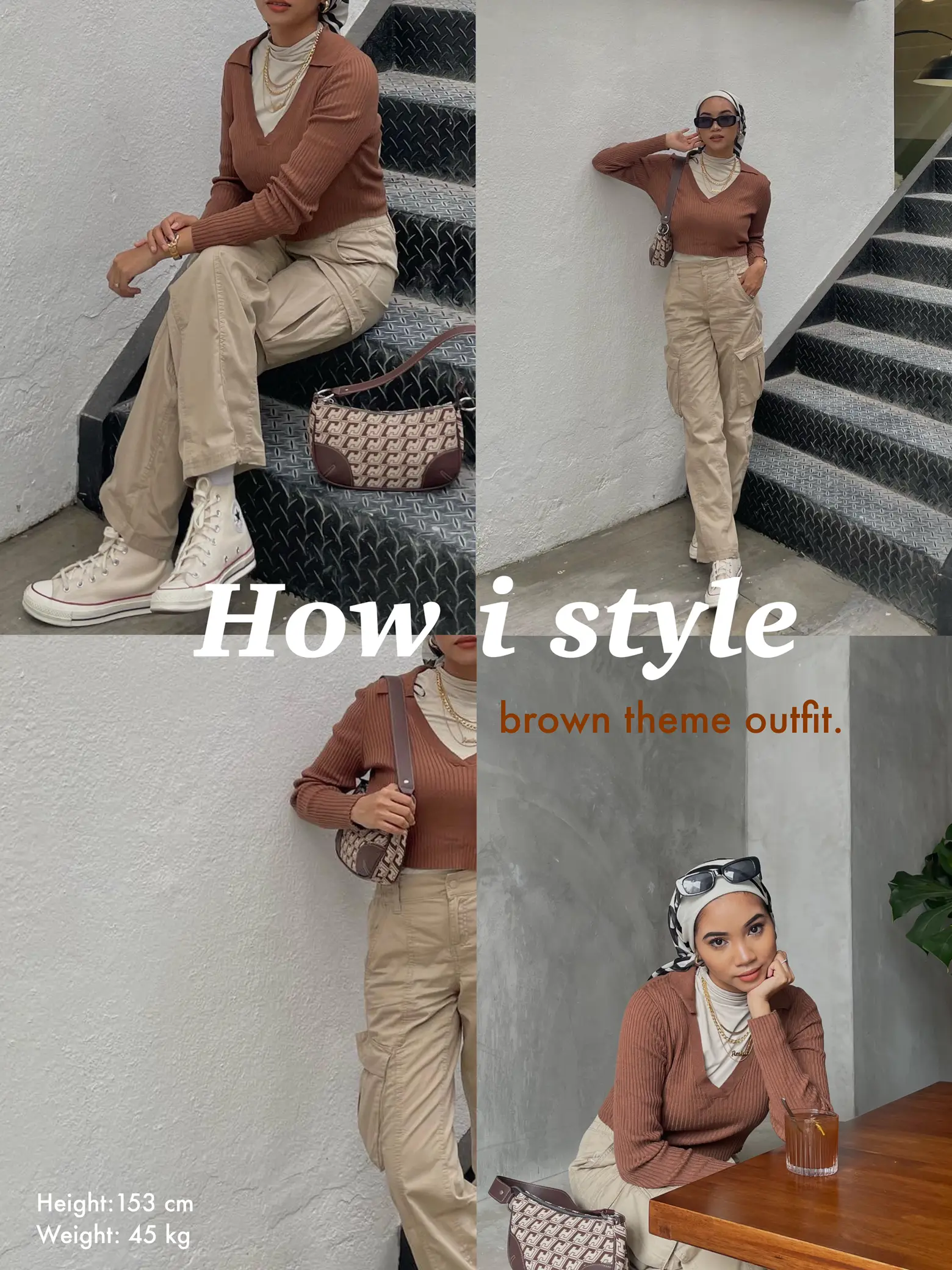 brown theme outfit