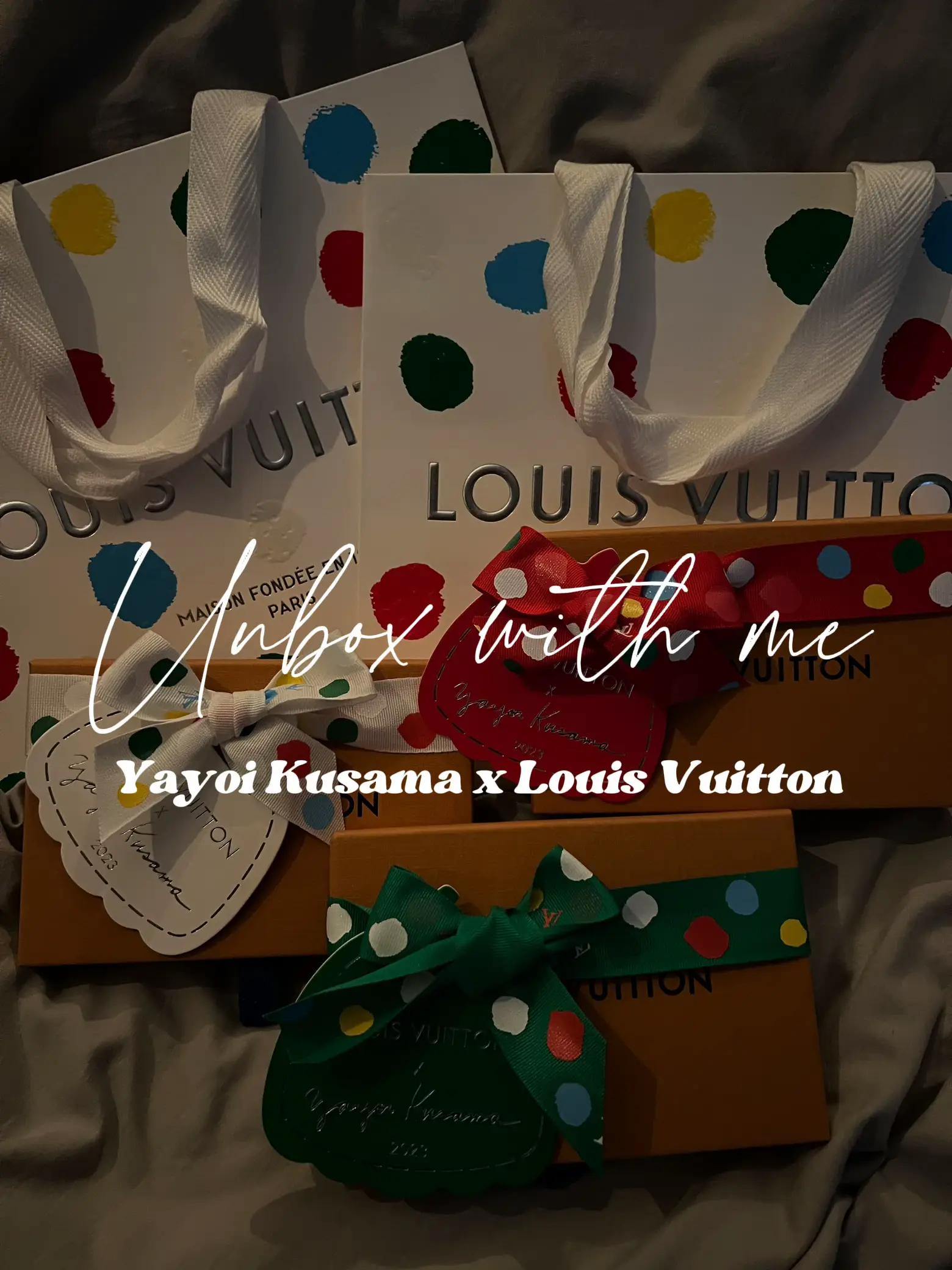 Louis Vuitton x Yayoi Kusama Louisette Infinity Dots Earrings Red