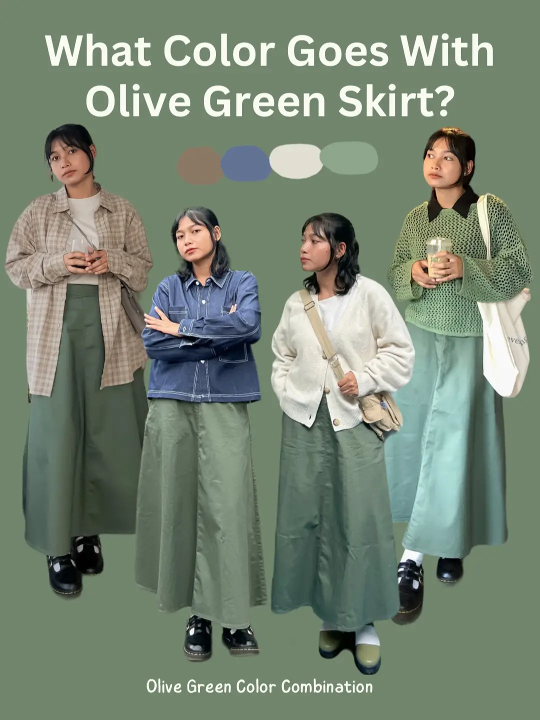 What Color Goes With Olive Green Skirt Gallery posted by Avinda Yesika Lemon8