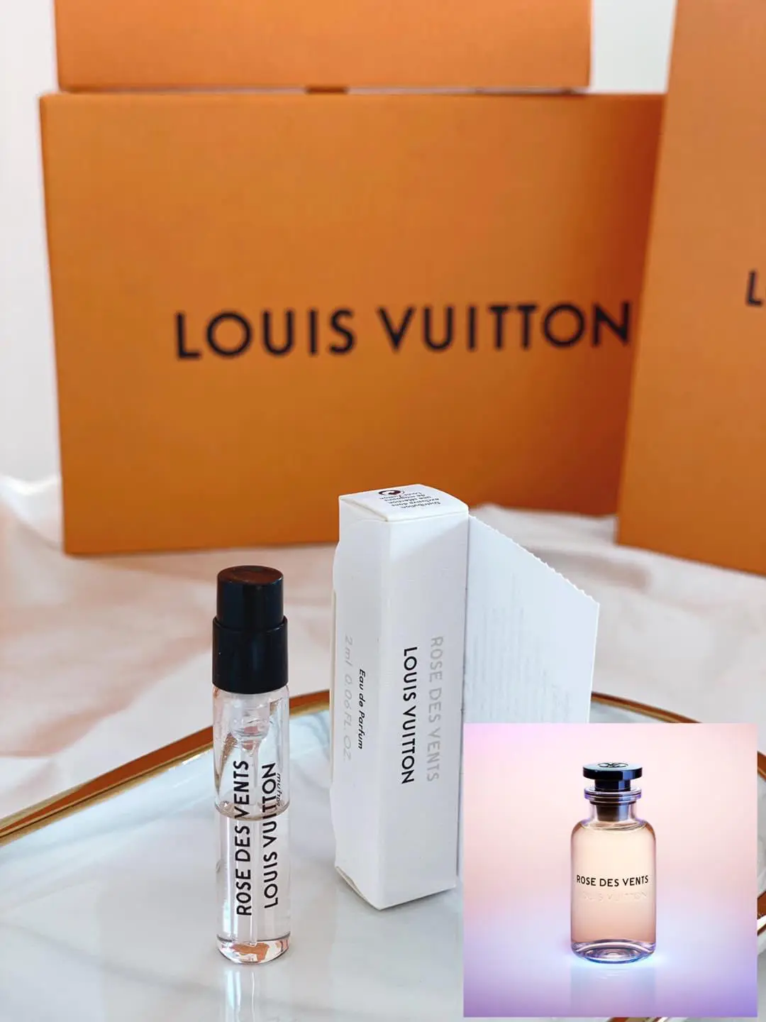 Shop for samples of Rose des Vents (Eau de Parfum) by Louis Vuitton for  women rebottled and repacked by