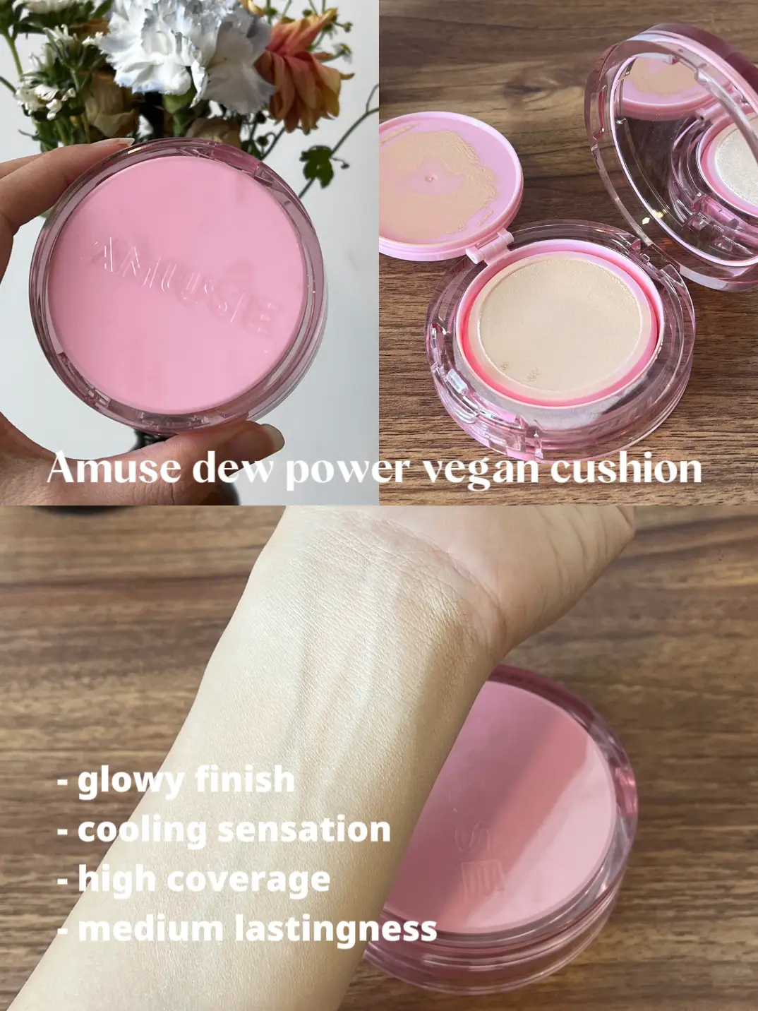  LOVB LOVB Cushion Foundation Makeup for Natural Looking Glow, Long-Lasting Buildable Coverage, Lightweight and Moisturizing Korean  Cushion Makeup