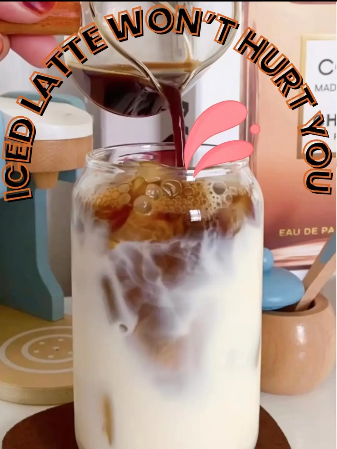 Iced Latte At Home Without A Coffee Machine!, Video published by  Bblancivyy