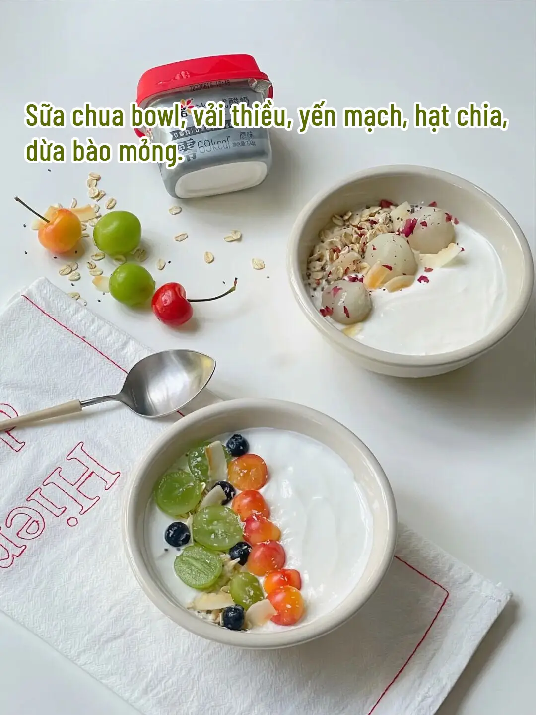 NGÀY MỚI NHẸ NHÀNG CÙNG SỮA CHUA MIX TRÁI CÂY 🥣 | Bộ sưu tập do ...