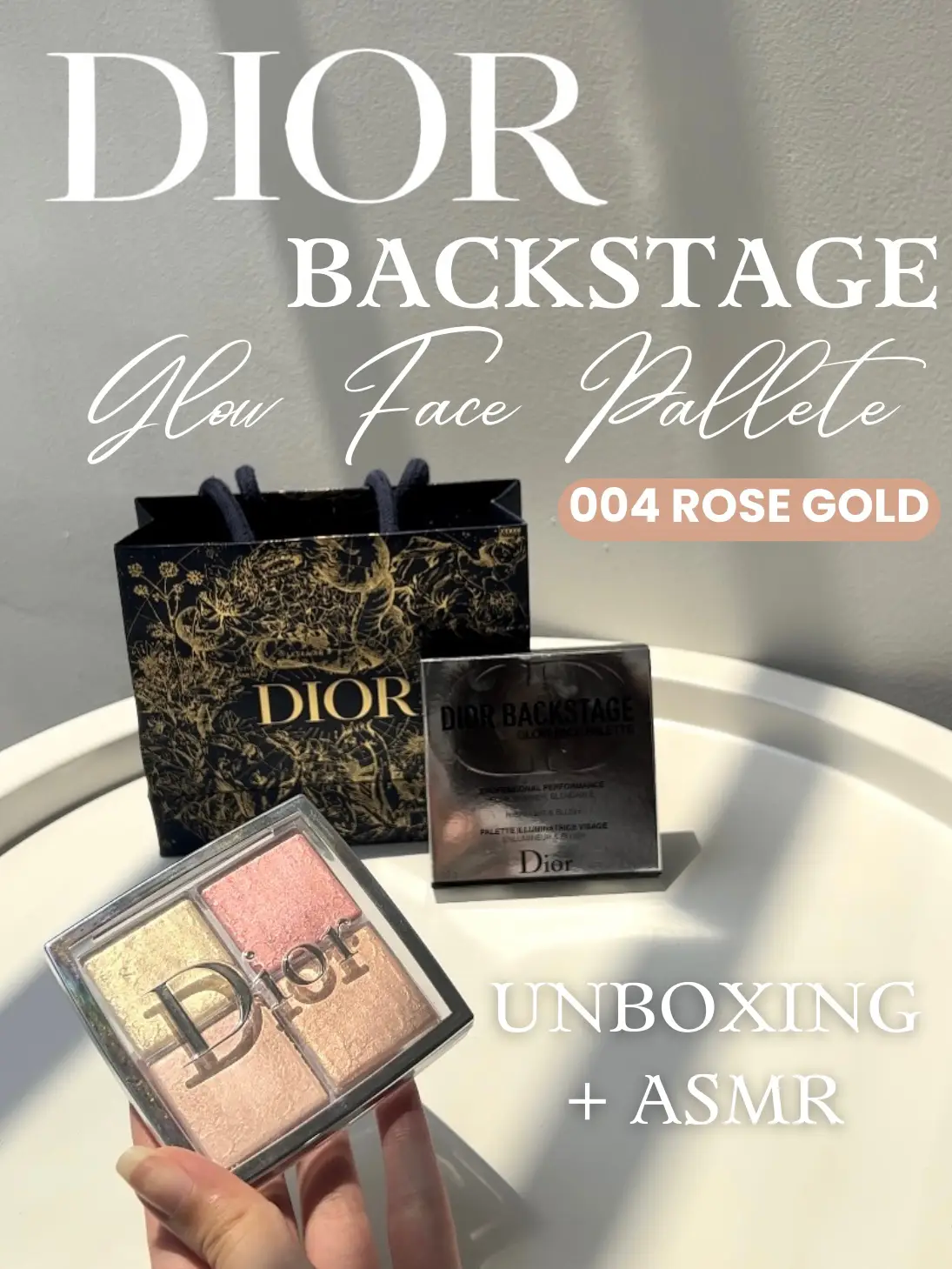 UNBOXING + ASMR DIOR BACKSTAGE GLOW FACE PALETTE✨