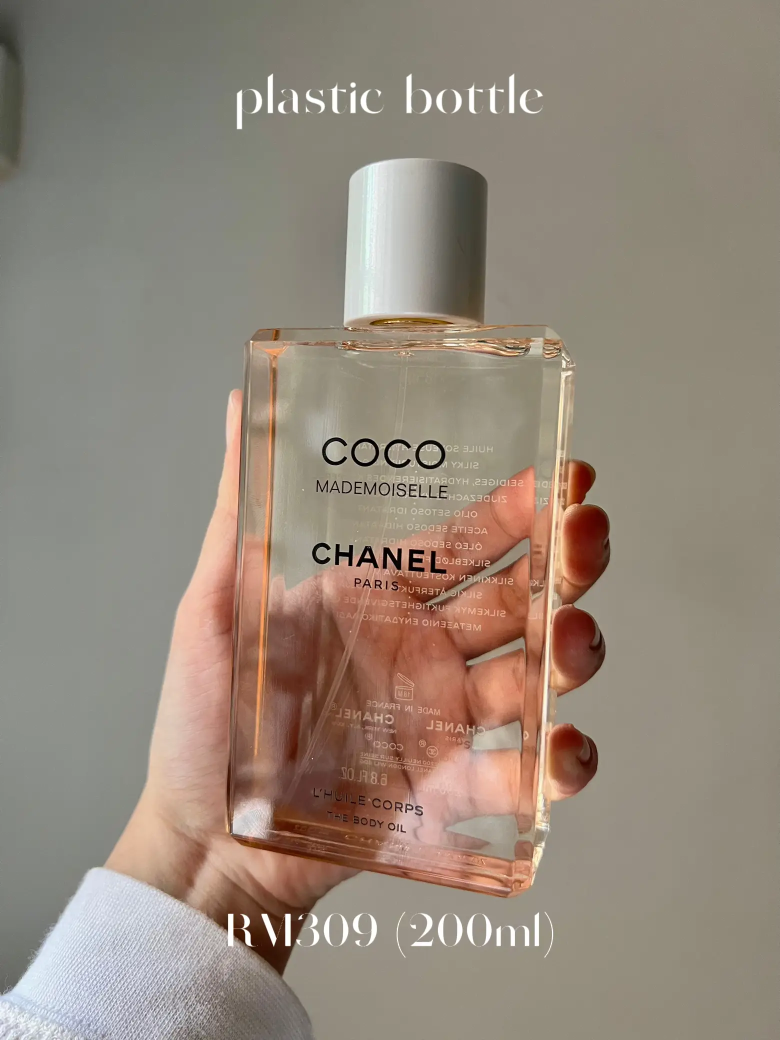mademoiselle coco chanel body oil for women
