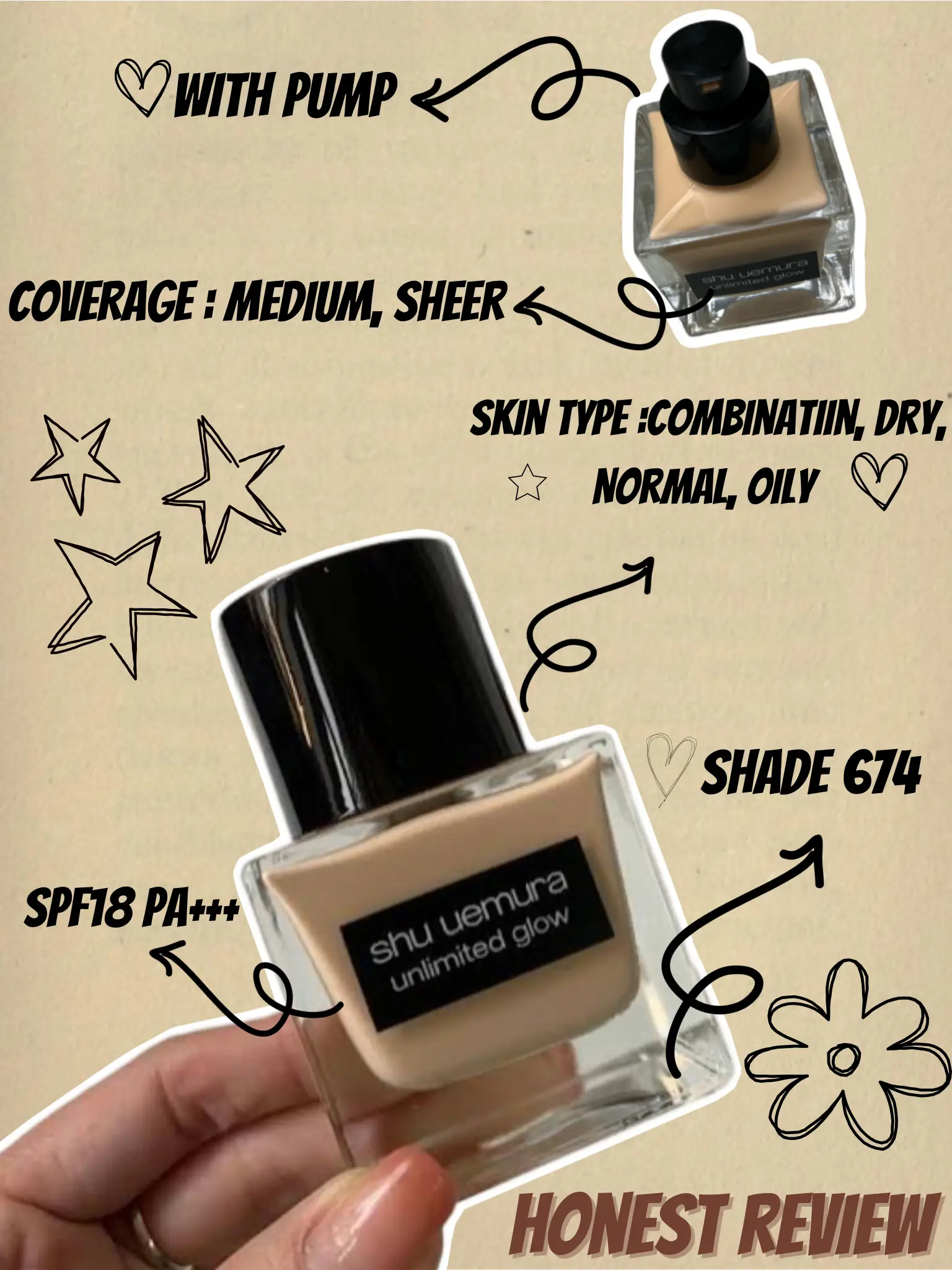 shu uemura unlimited care 674 35ml shu uemura unlimited glow 35ml