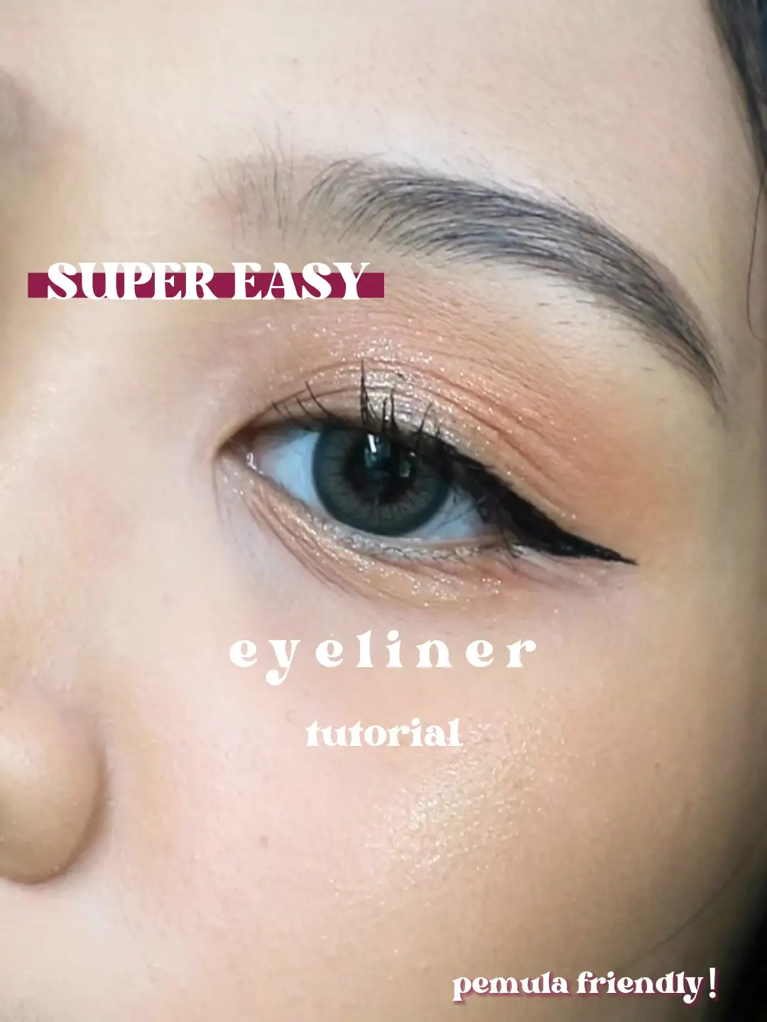Tutorial on how to use water activated eyeliners: Beginner