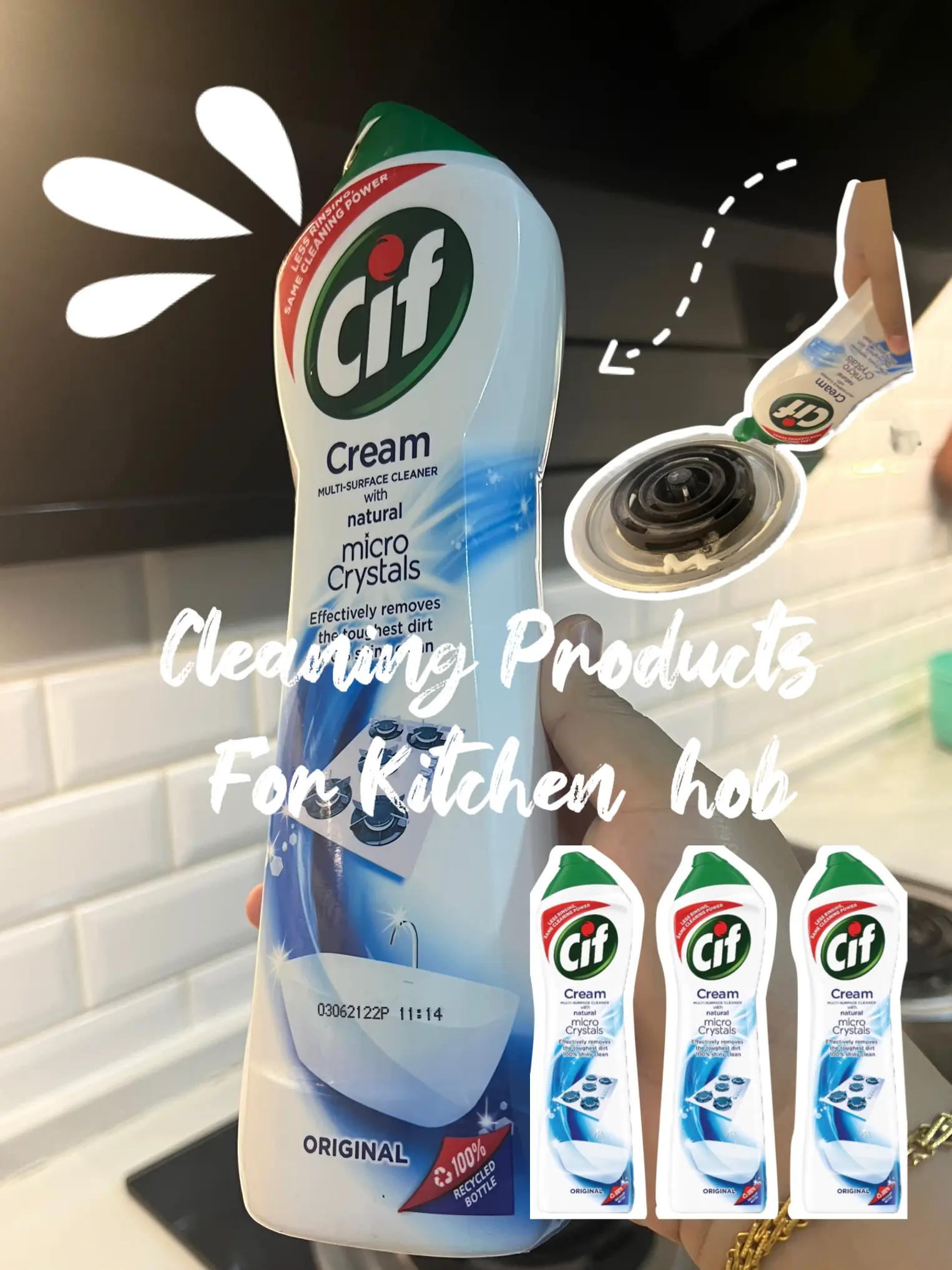 ASMR Cleaning - Cif Cream Cleaner 