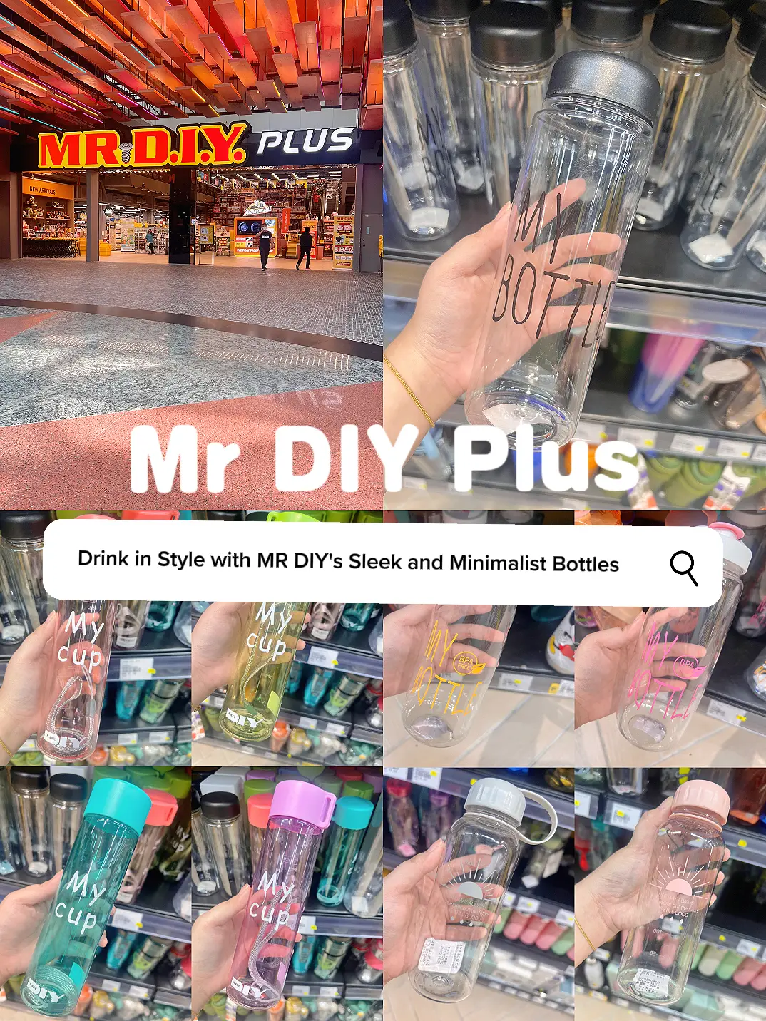 Drink in Style w/ MR DIY Sleek Minimalist Bottles | Galeri disiarkan ...