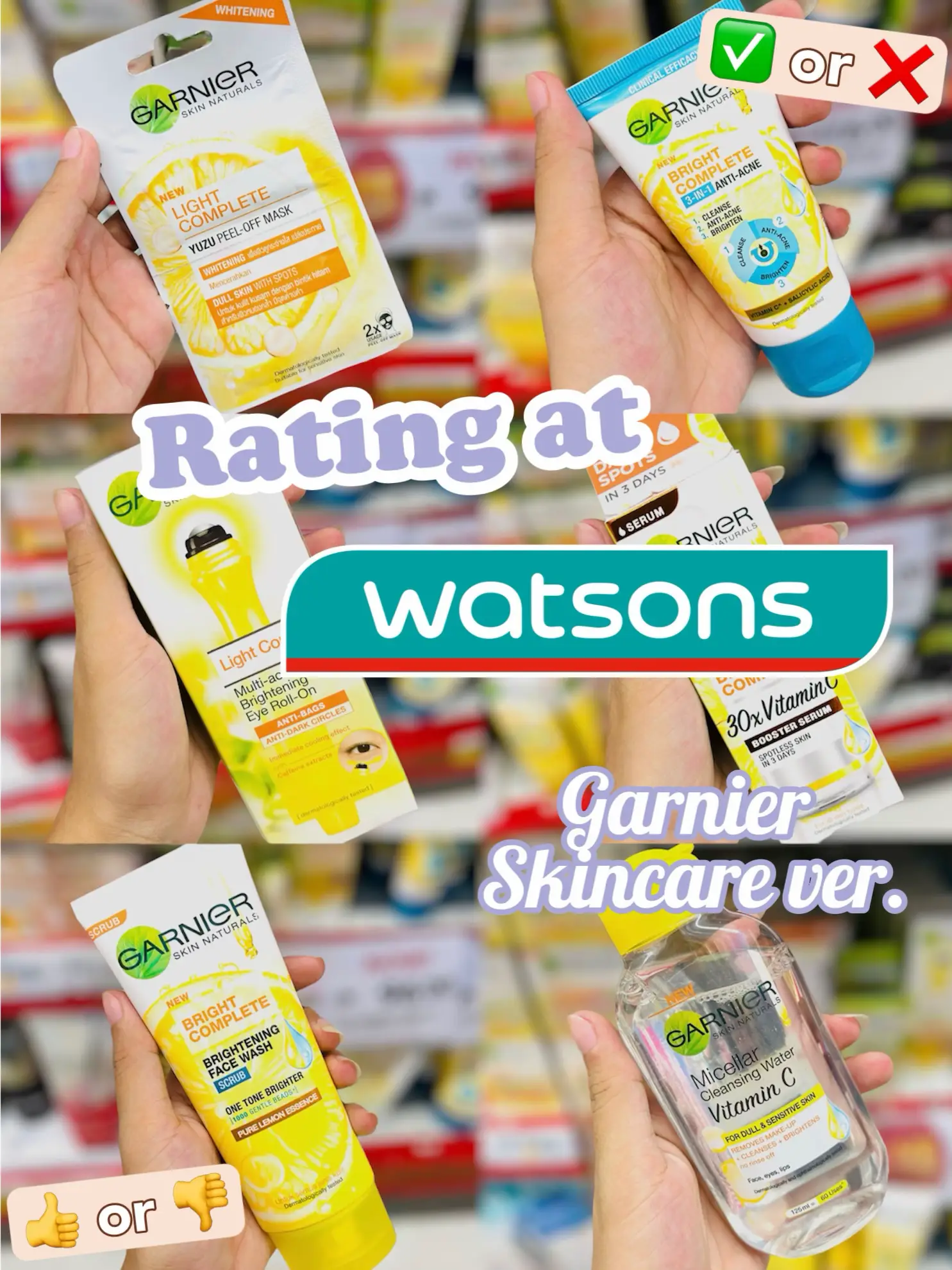 🌼 Rating at Watsons | Garnier Skincare ver. | Gallery posted by Ashy ...