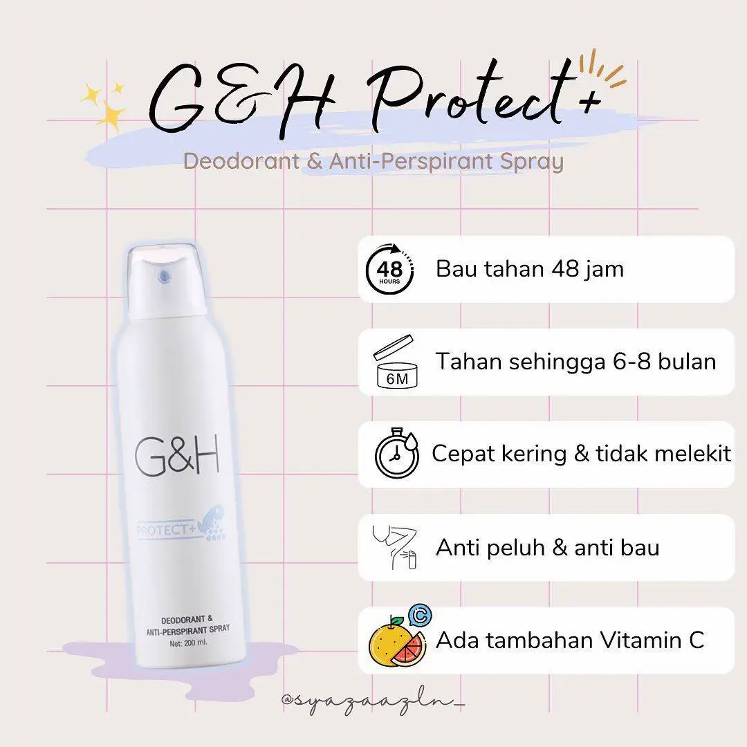 G&h best sale deodorant spray