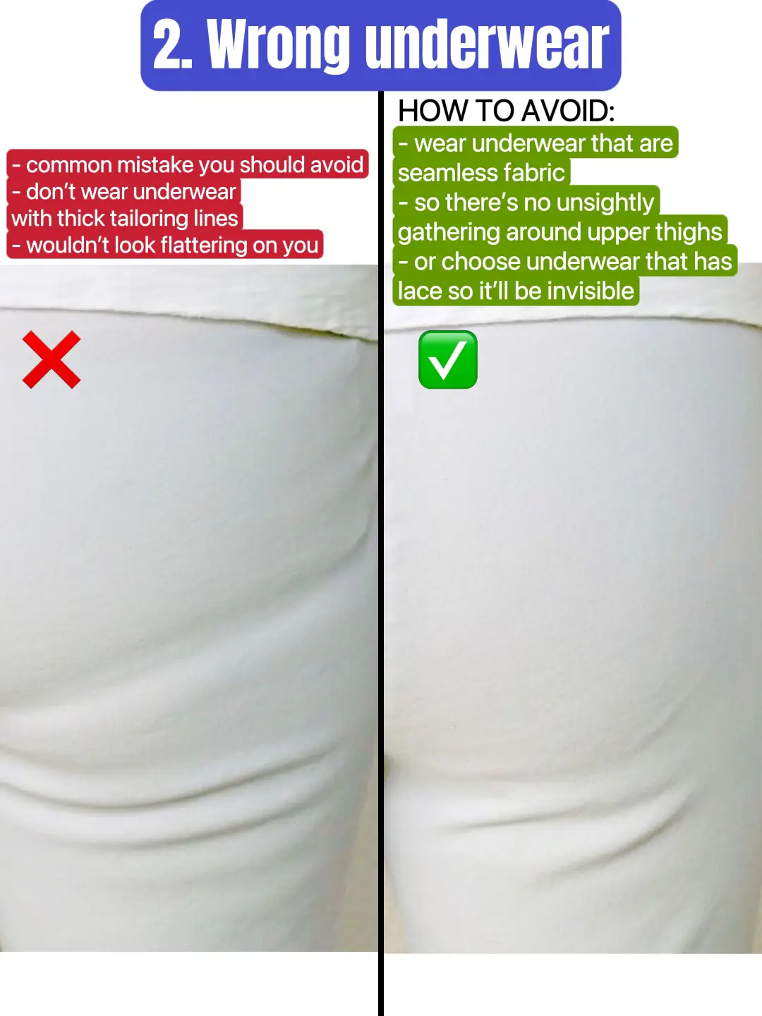 Tips for Avoiding Unsightly Underwear Lines, lines pants
