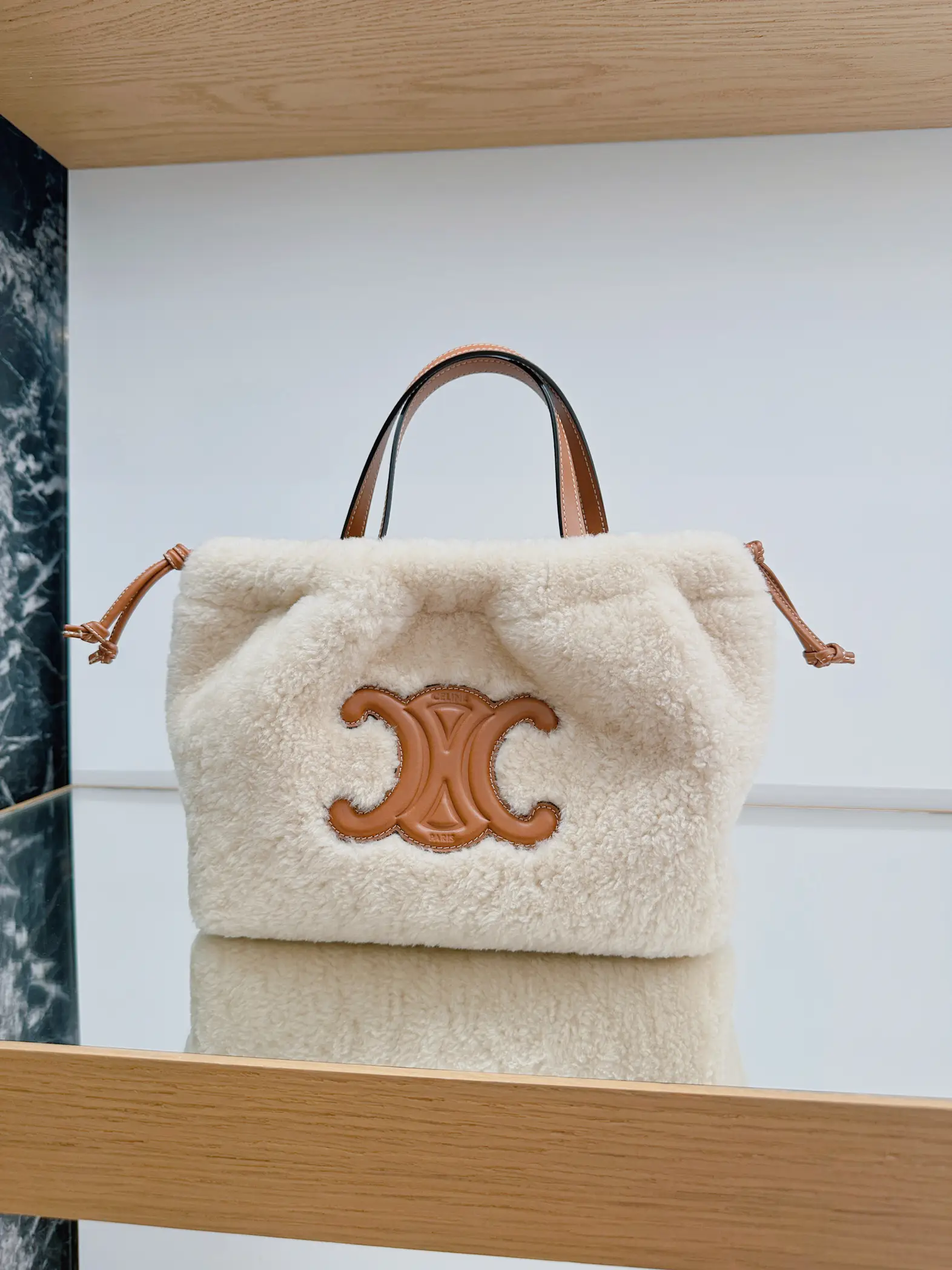 Trying on the Celine Small Boston Bag, Gallery posted by michelleorgeta