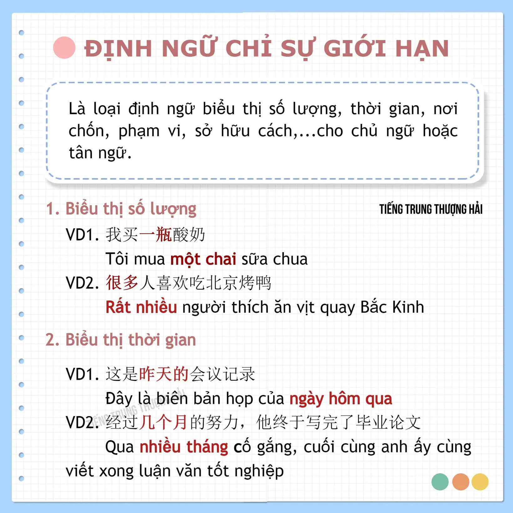 Định Ngữ Là Gì Trong Tiếng Trung? Khái Niệm, Cách Dùng và Bài Tập