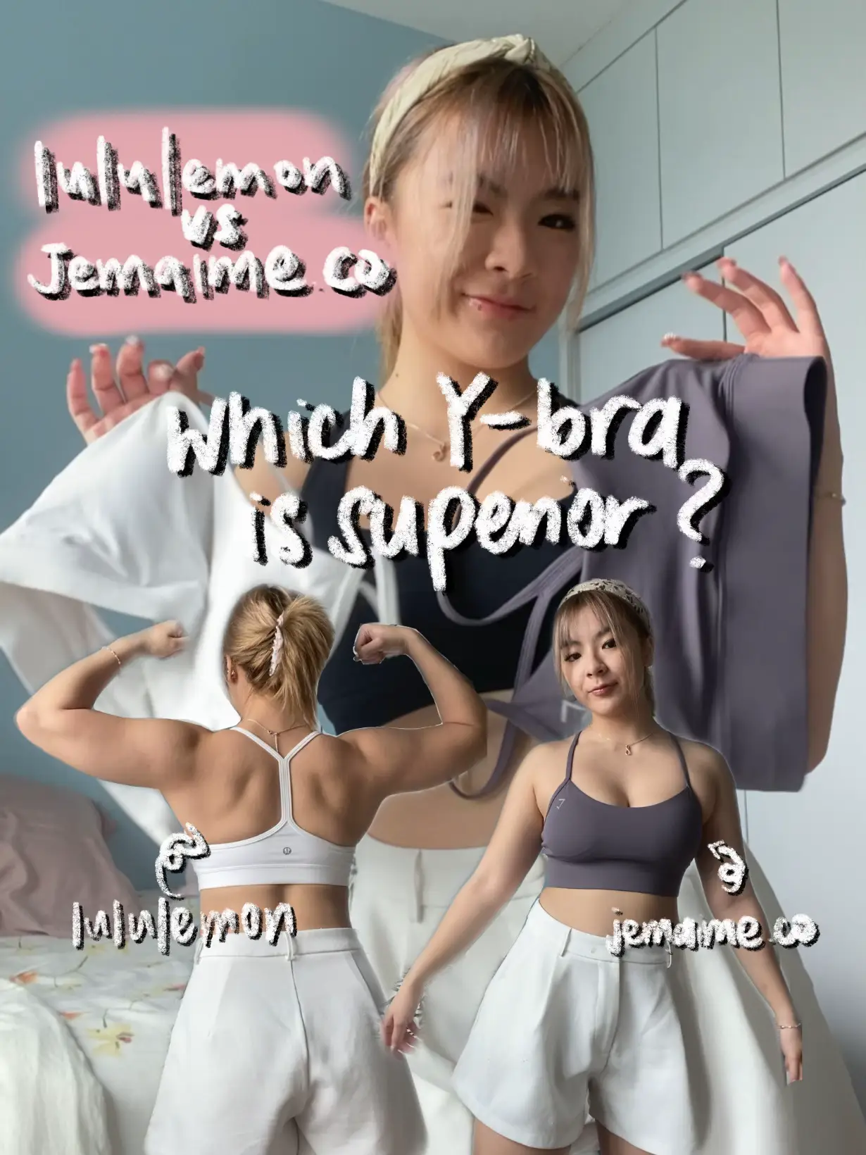 a better & cheaper dupe for the lululemon Y bra 👀🤍, Gallery posted by  chloe 🤍