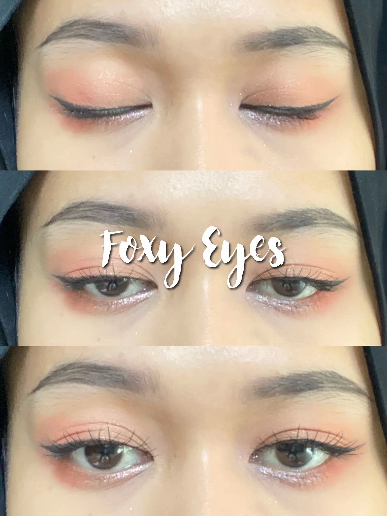 FOXY Eye Makeup Tutorial using White Eyeliner 