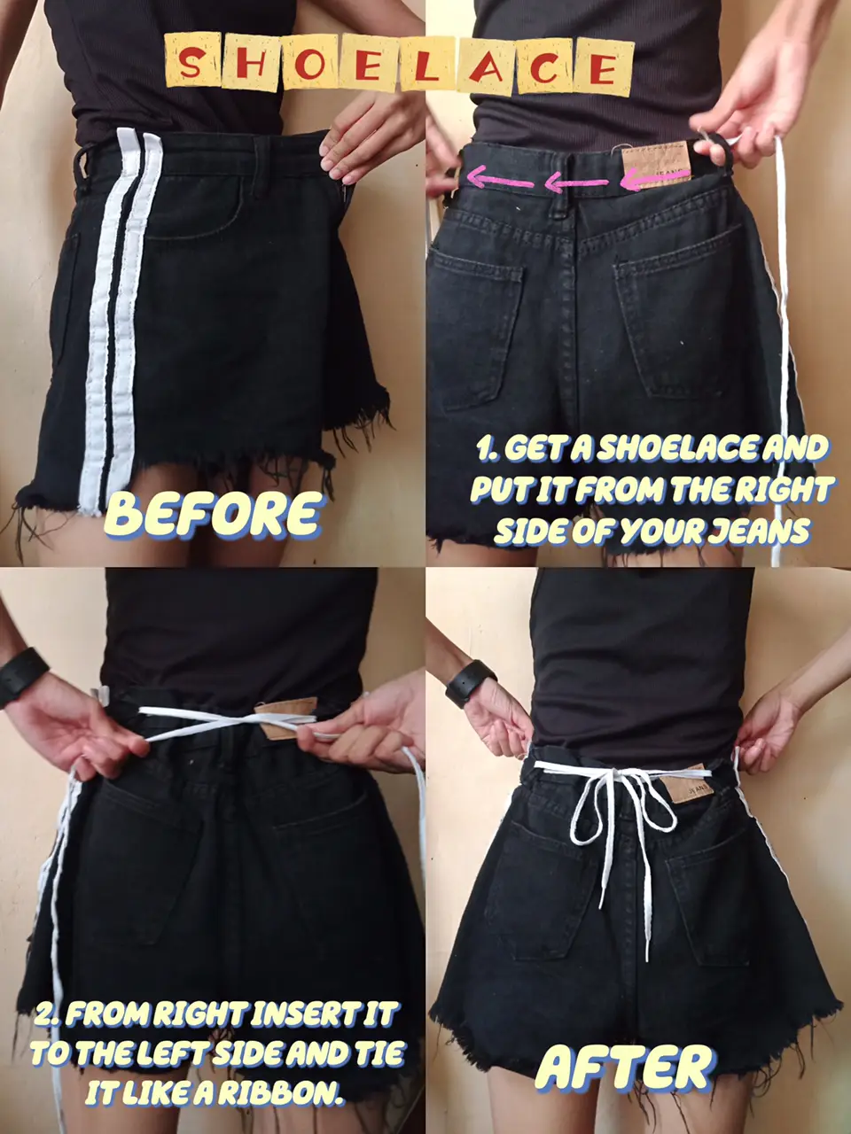 Here's A Simple Hack For Resizing Jeans That Are Loose At The Waist