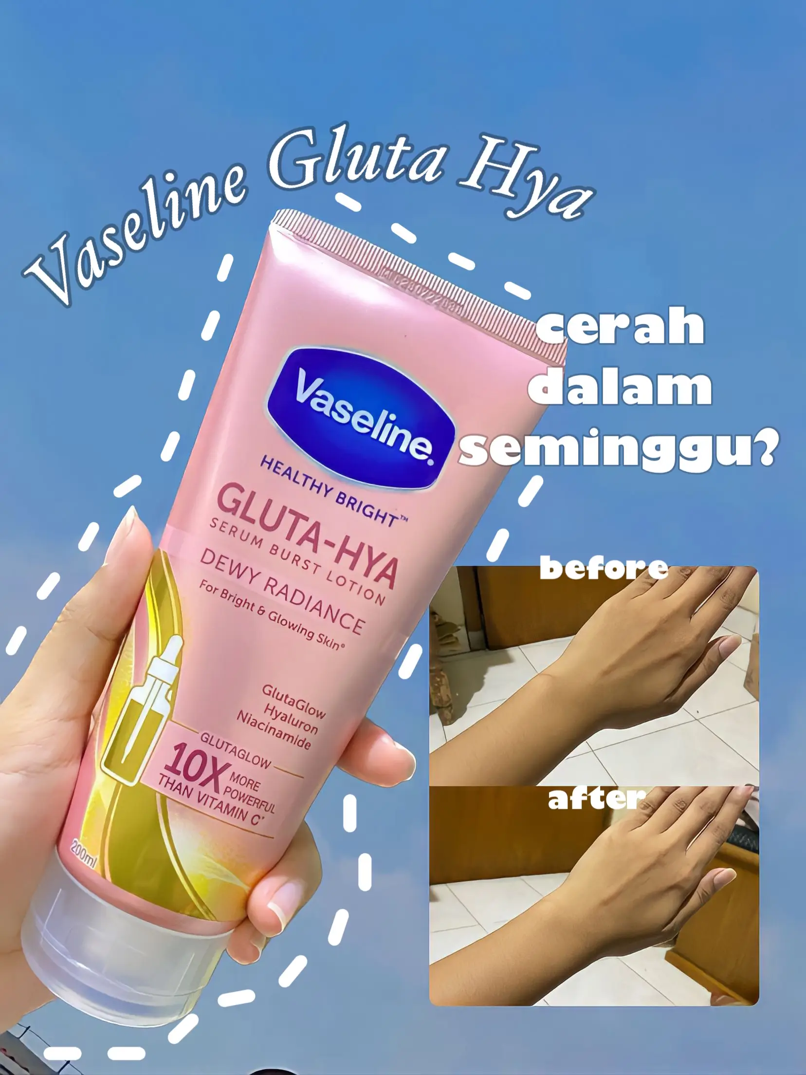 Honest Review : Body Serum Vaseline Gluta Hya | Eliが投稿した