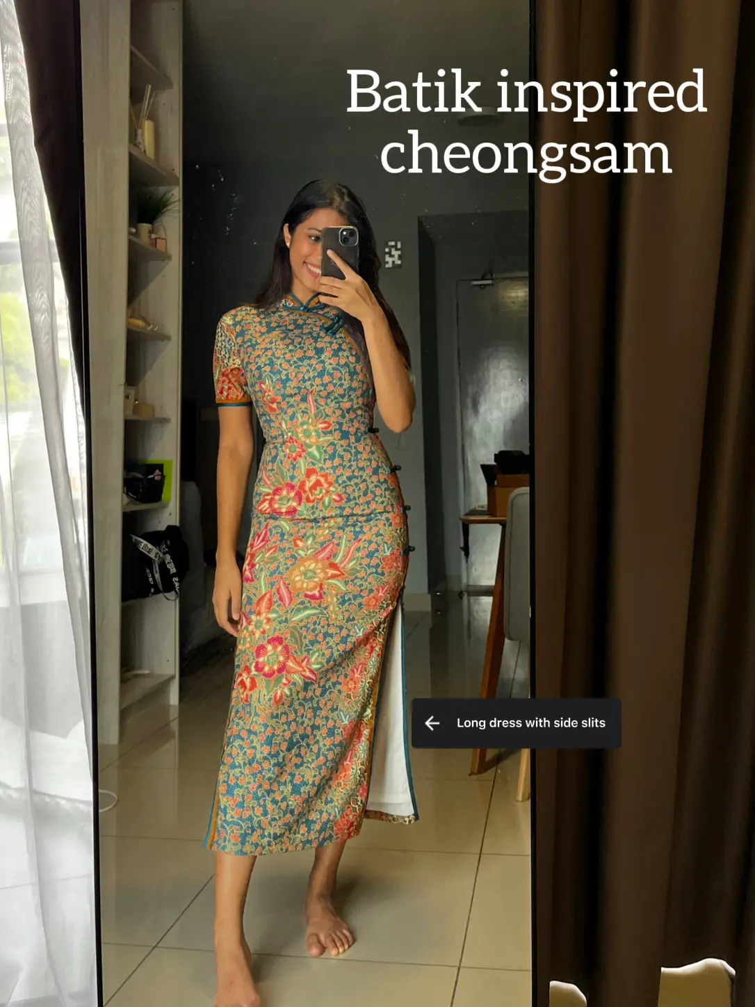 Dress deals batik cheongsam