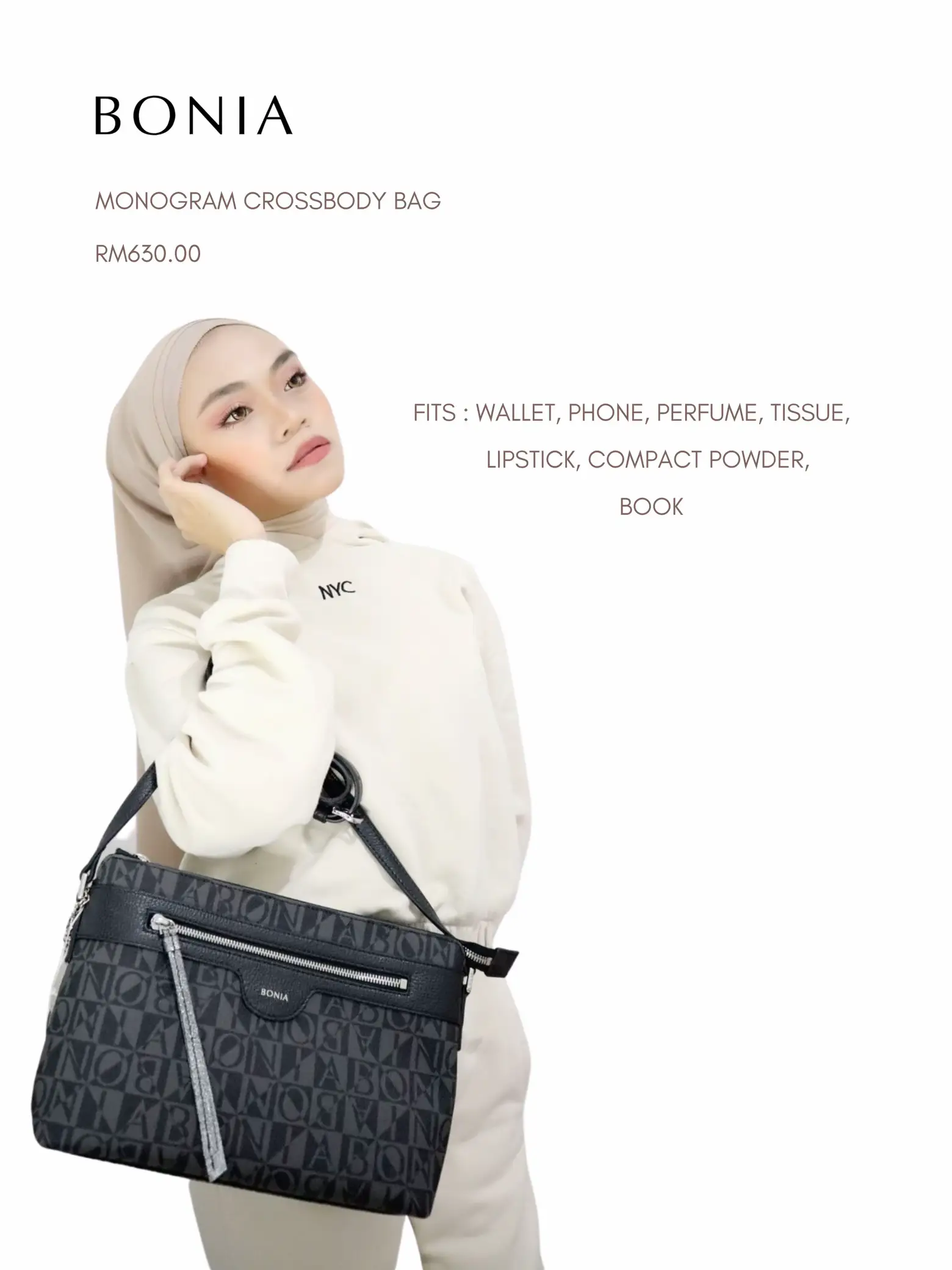 Monogram Crossbody Bag – BONIA International