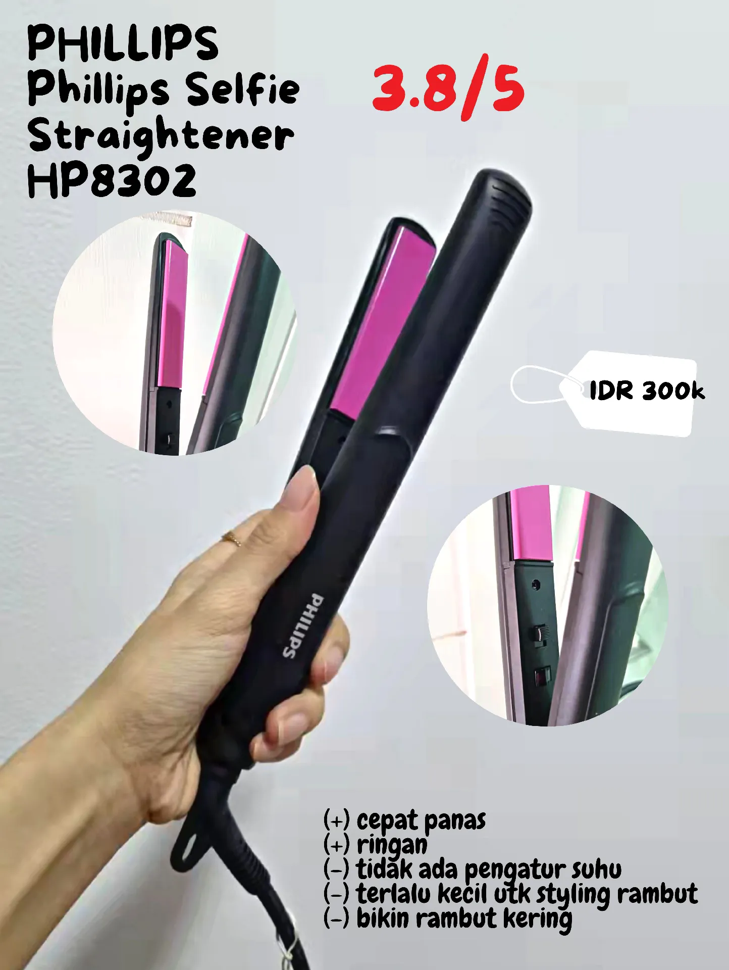 Philips selfie straightener best sale