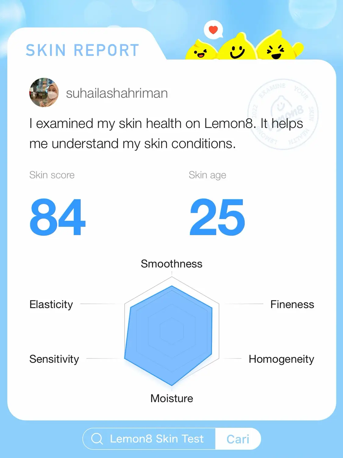 My Skin Report | Galeri disiarkan oleh Suhaila | Lemon8