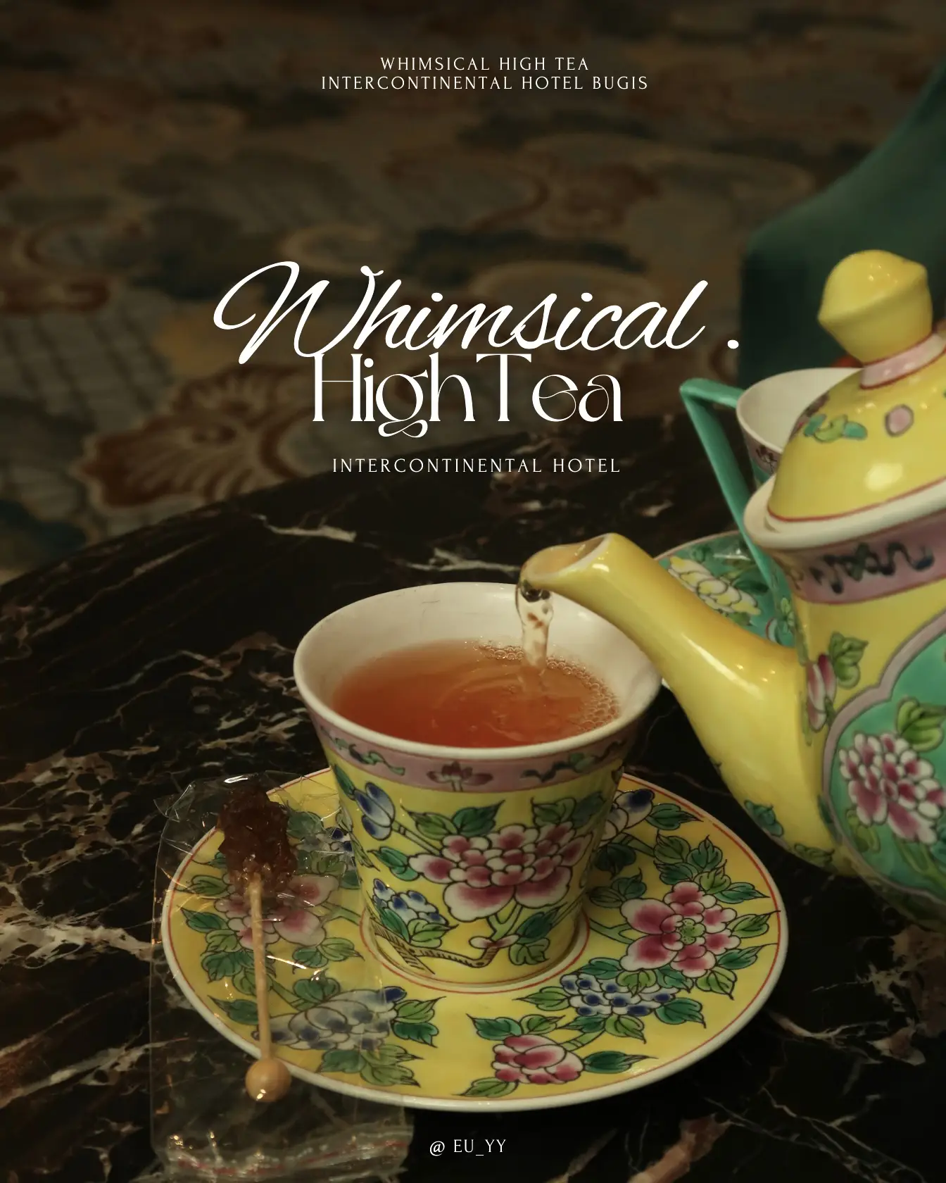 Whimsical Tea Set with Alice in Wonderland