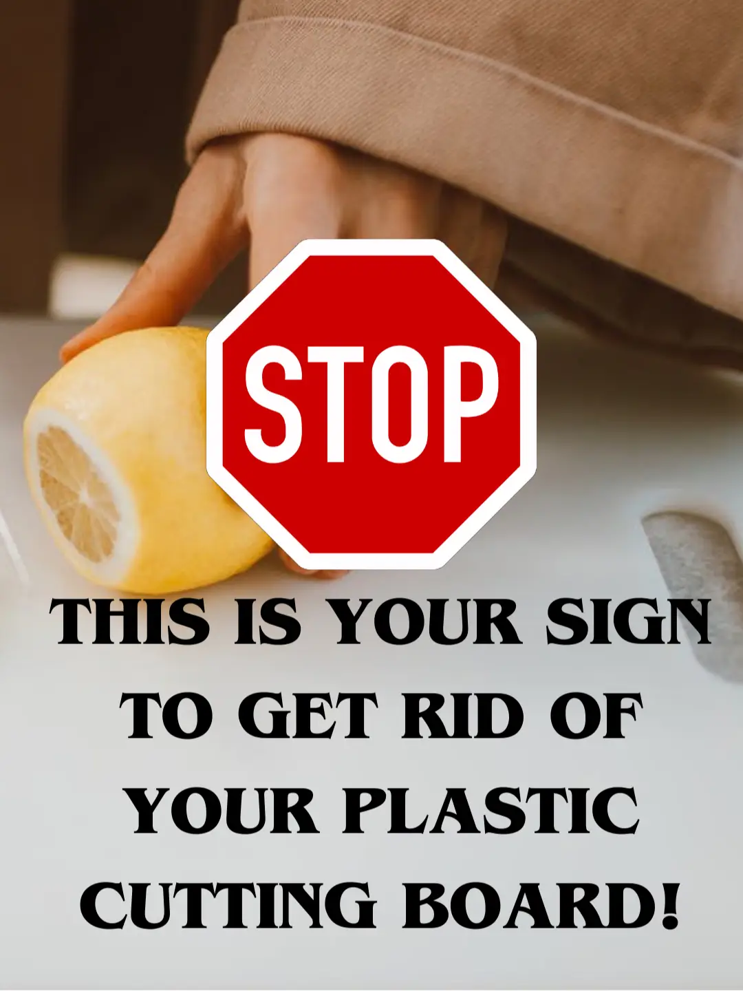 SIGN TO THROW AWAY YOUR PLASTIC CUTTING BOARD 🤢🤮