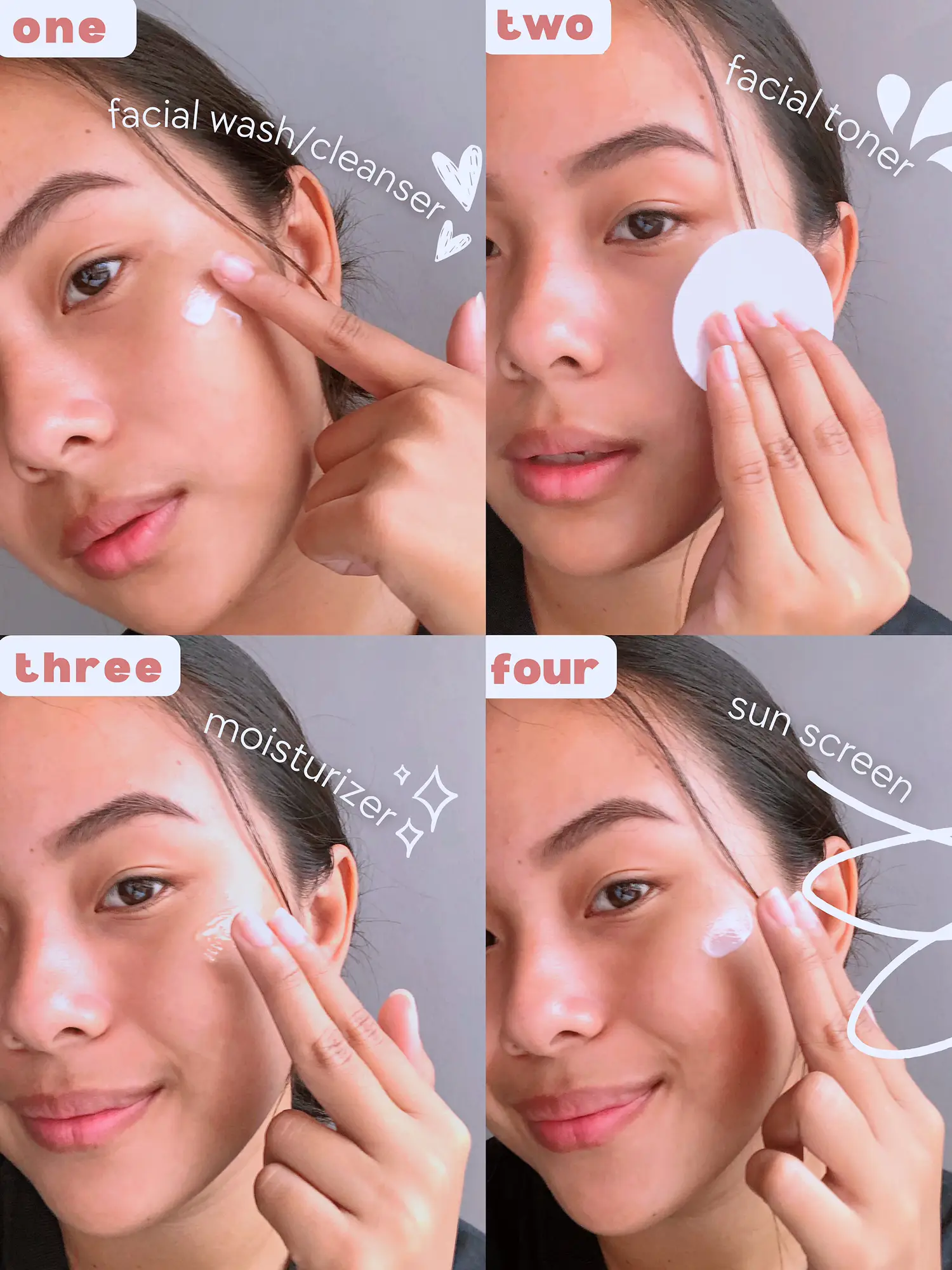 Morning Skincare Routine Basic Steps 🧖‍♀️🧴 แกลเลอรีที่โพสต์โดย Ira