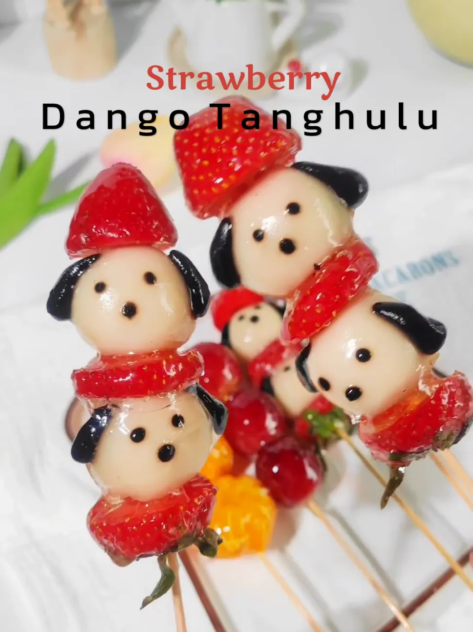 Dango Tanghulu strawberry super cute 🤩😍 | Video dipublikasikan oleh ...