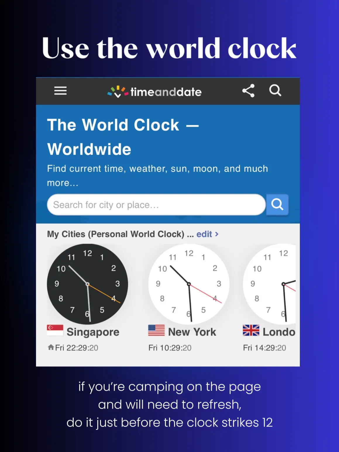 The World Clock — Worldwide