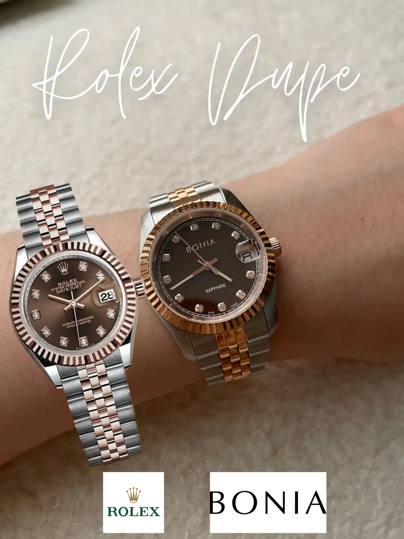 Bonia watch is dupe Rolex Gallery posted by ezuera natasya Lemon8