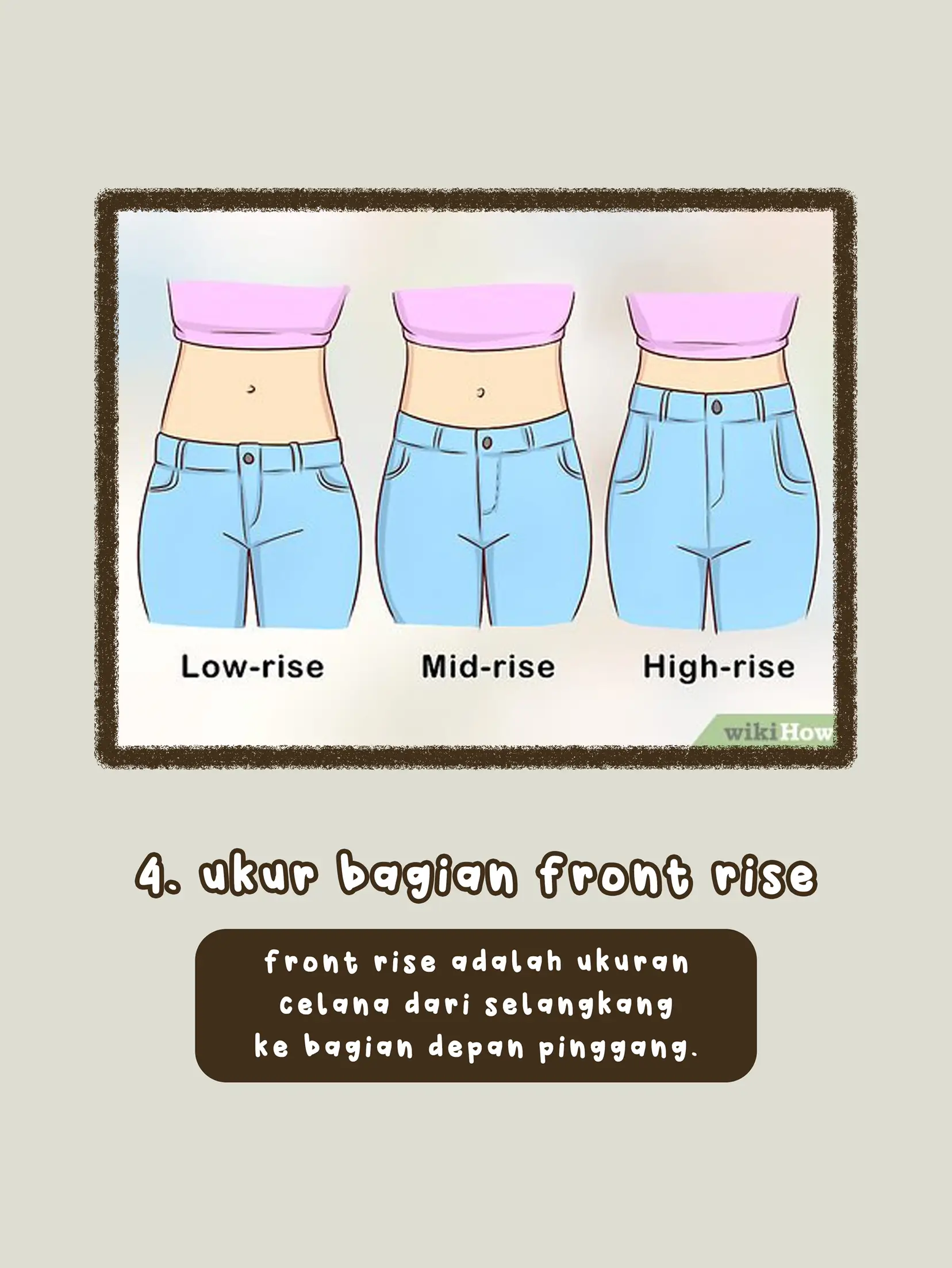 Back Rise Shaping Cara ukur badan sebelum beli celana online 👖 | Galeri diposting oleh ...