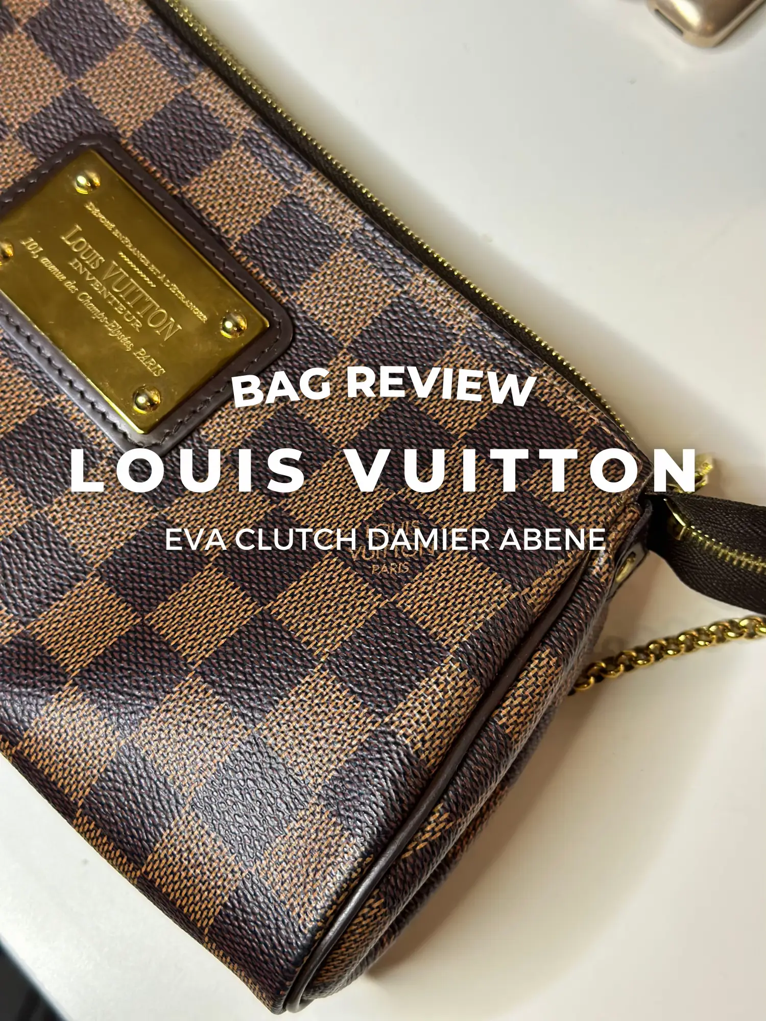 Louis Vuitton Eva Clutch Review, Damier Azur 