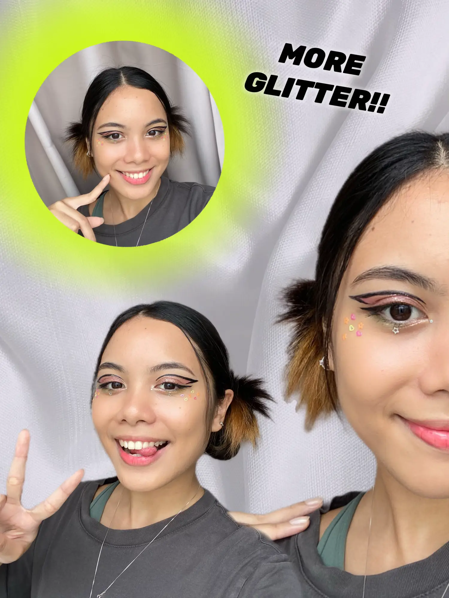 Cute X Edgy Simple Festival Makeup