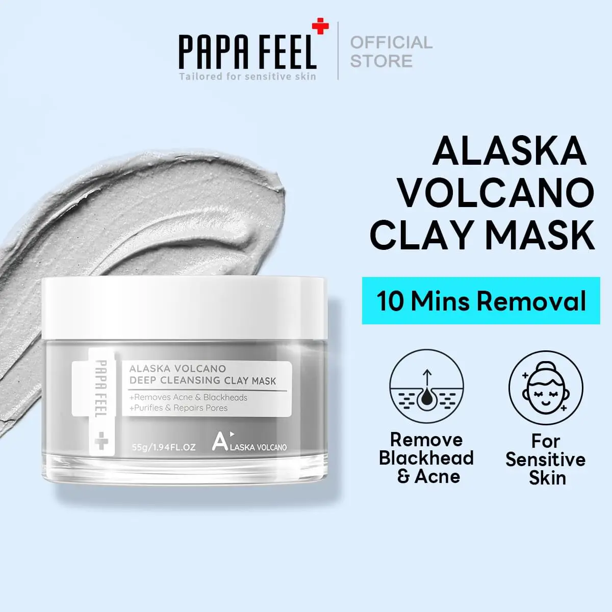 PAPA FEEL ALASKA VOLCANO DEEP CLEANSING CLAY MASK