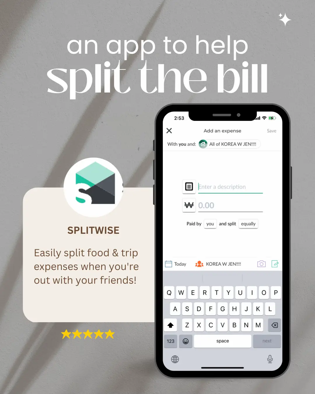 Financial Hacks: Splitwise makes it easy to go Dutch