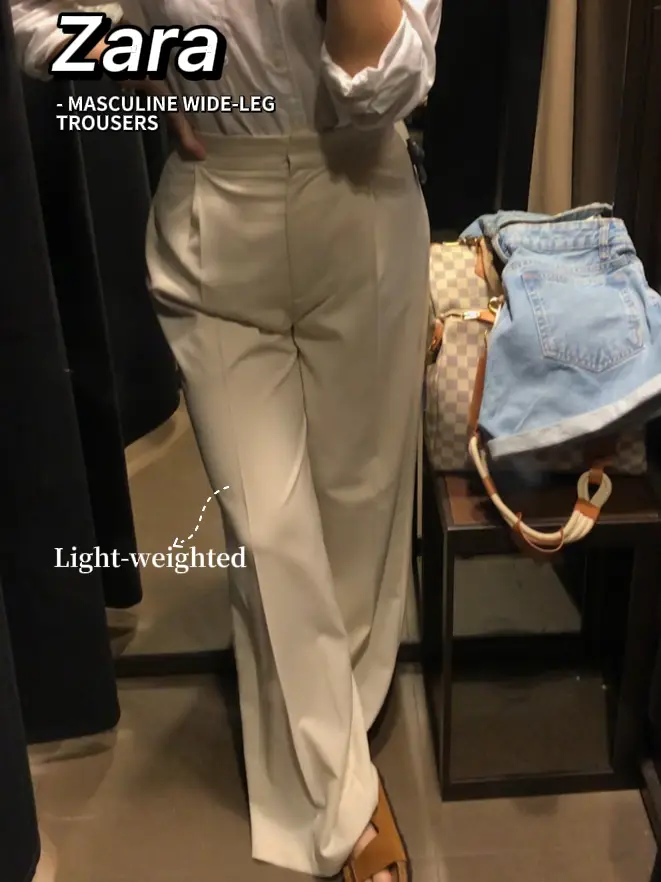 ZARA Straight Fit Trousers with Vent, Women's Fashion, Bottoms, Other  Bottoms on Carousell