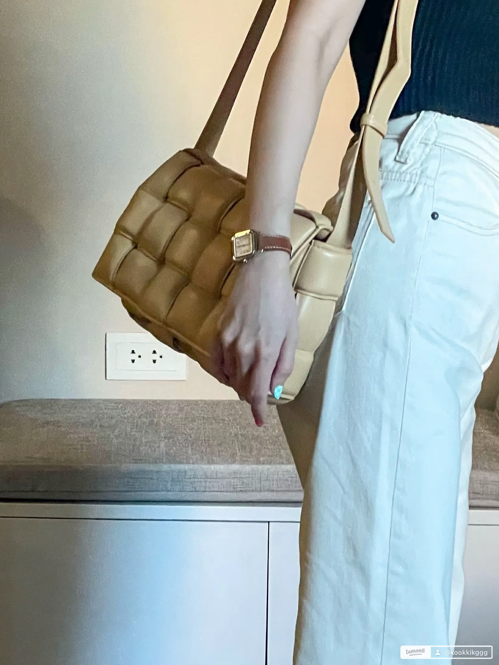 Bottega Veneta Travertine Cassette bucket bag