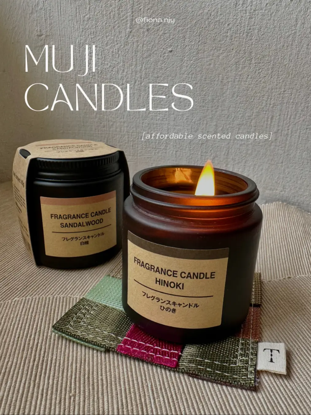 affordable scented candles from muji < $10 🌾's images