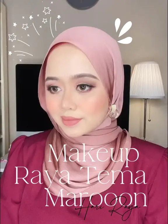 Makeup Raya for Maroon Theme | Video published by nysamusa | Lemon8