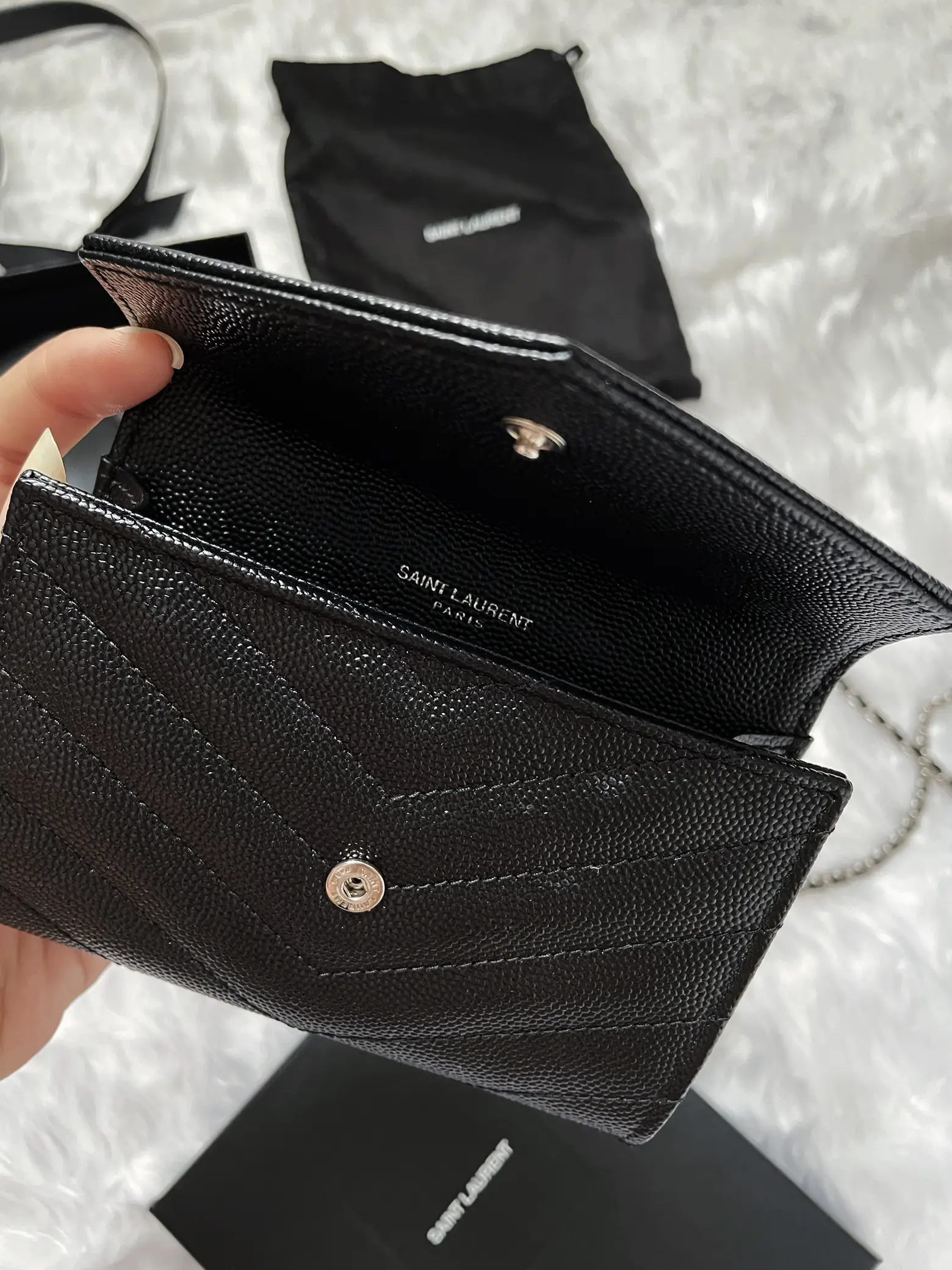 YSL Monogram Envelope Wallet on Chain REVIEW 