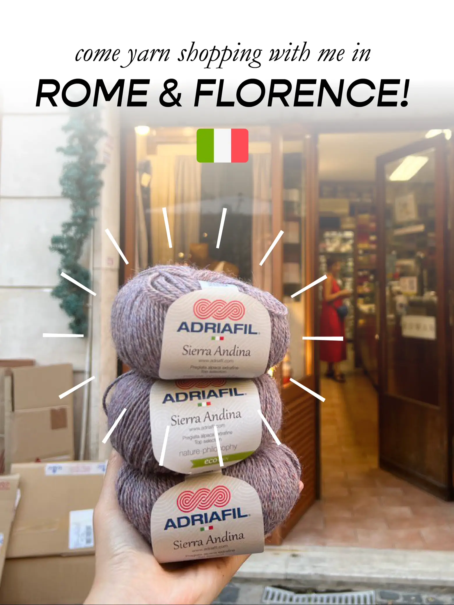 🧶🇮🇹 Yarn shopping in ITALY?! วิดีโอที่เผยแพร่โดย becca Lemon8