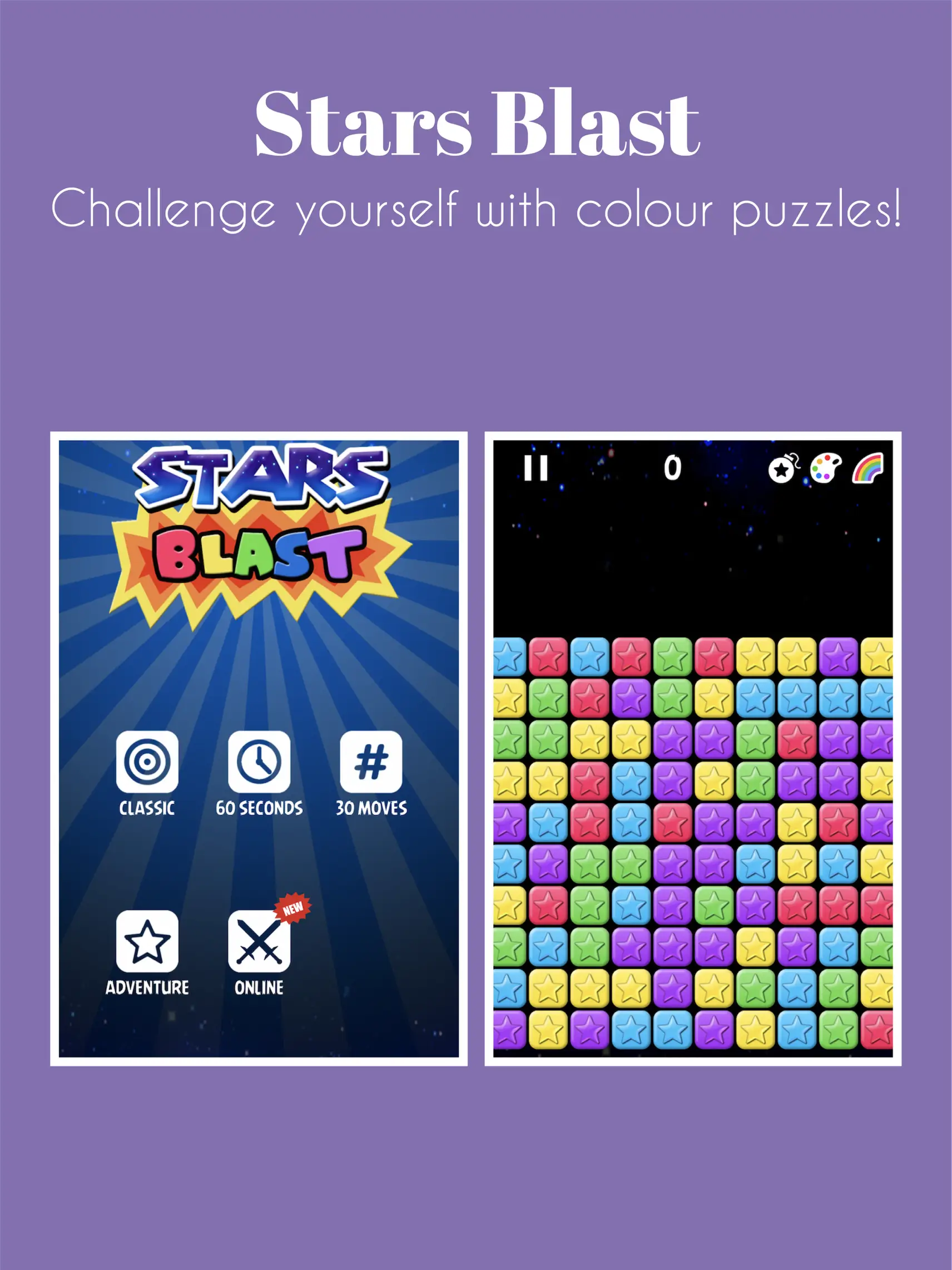 STAR BLAST game for mobile phones